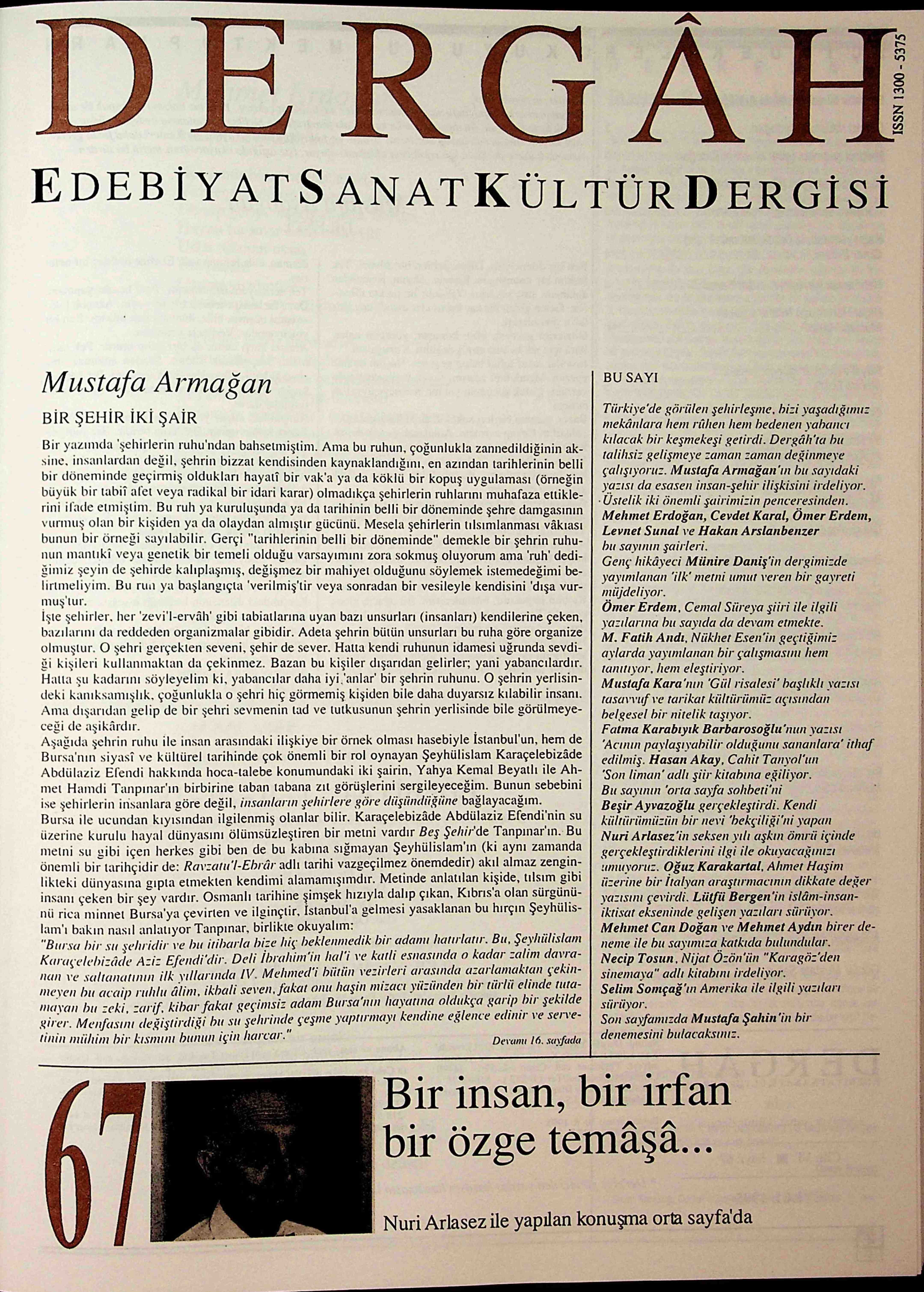 67. Sayı Kapağı