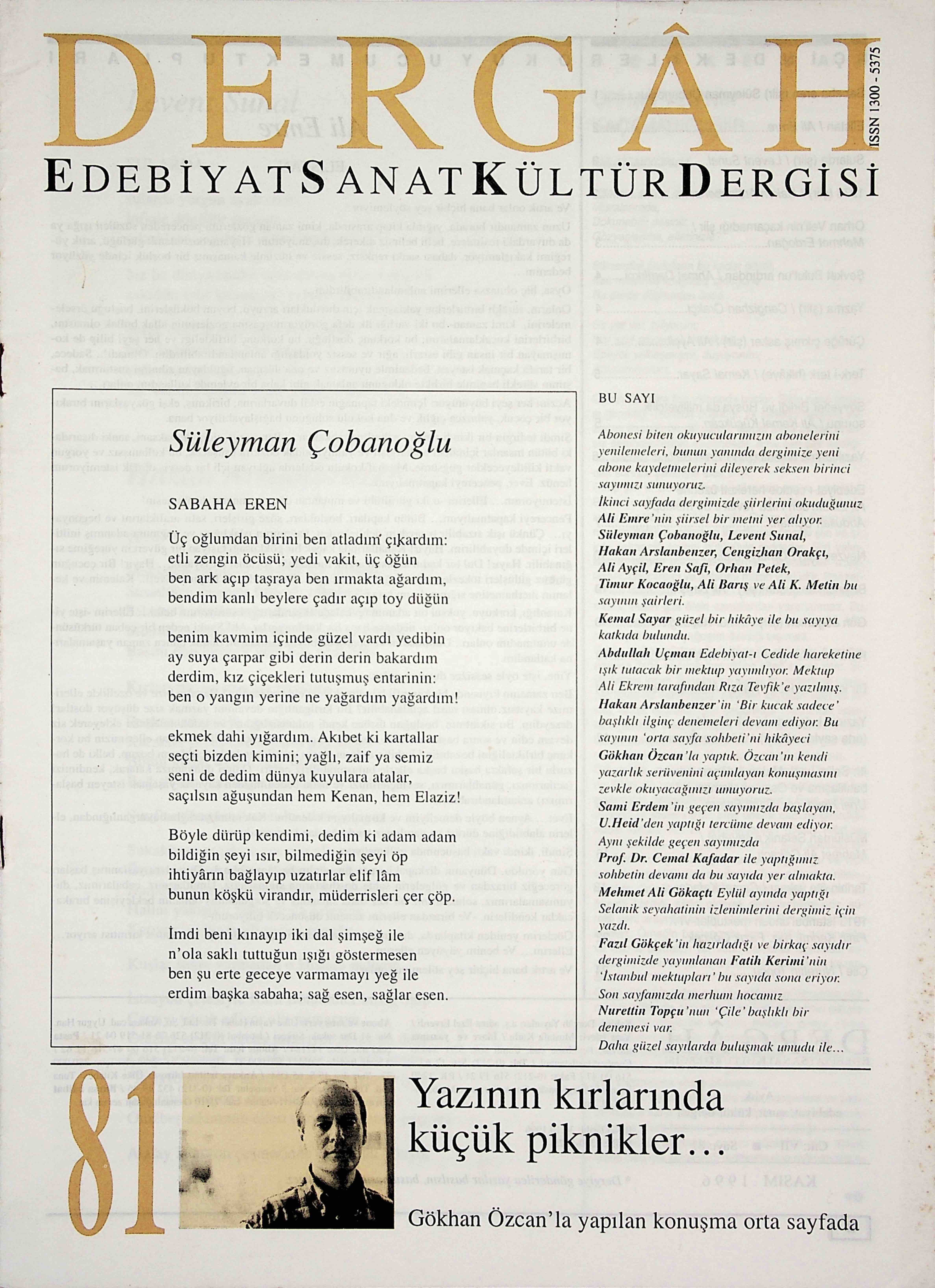 81. Sayı Kapağı