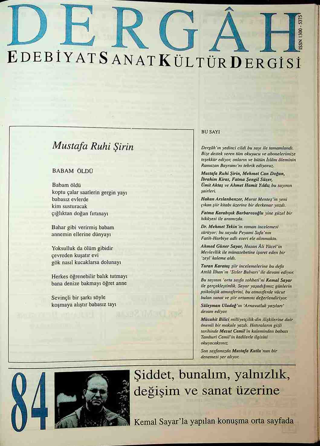 84. Sayı Kapağı