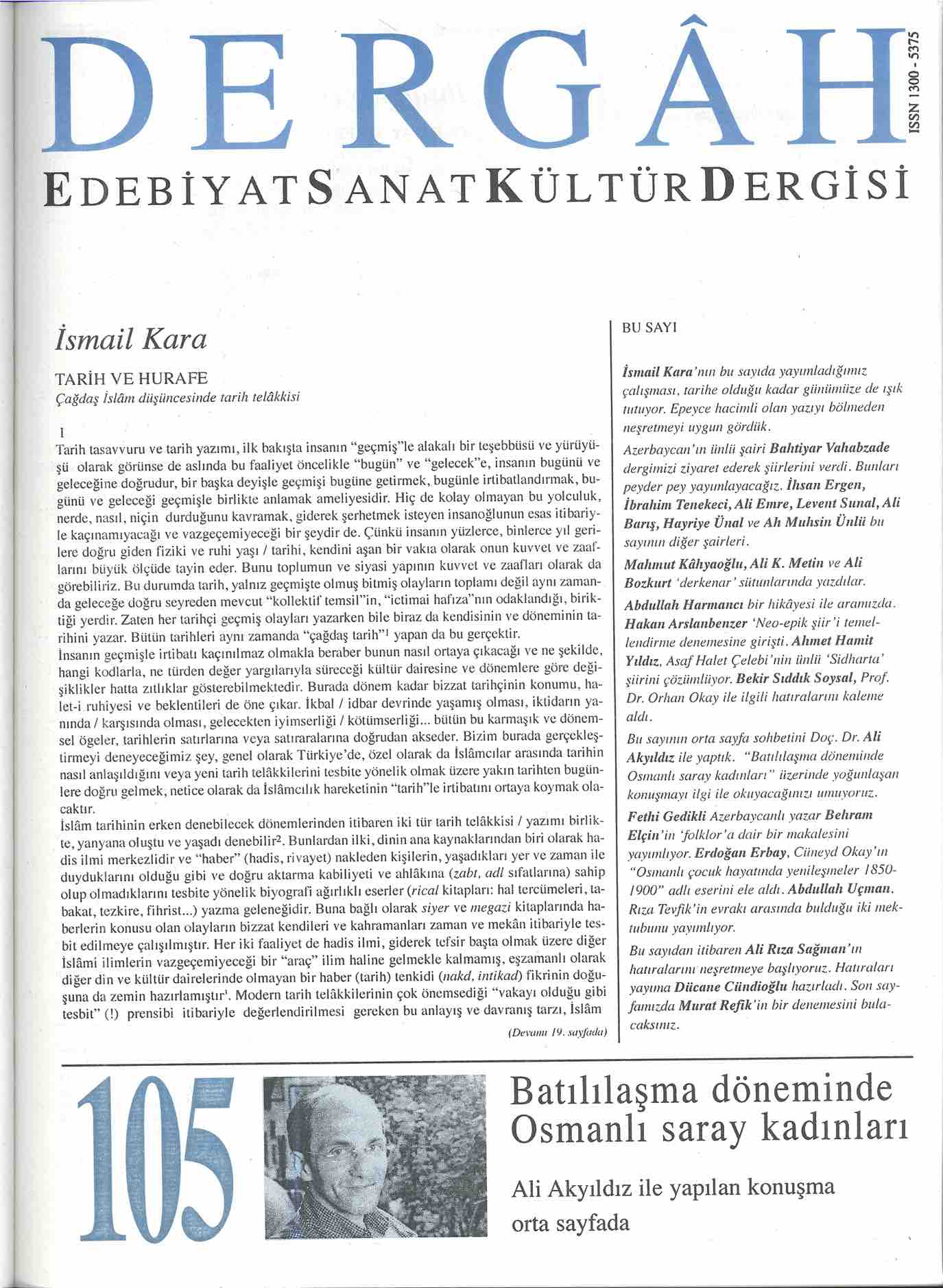 105. Sayı Kapağı