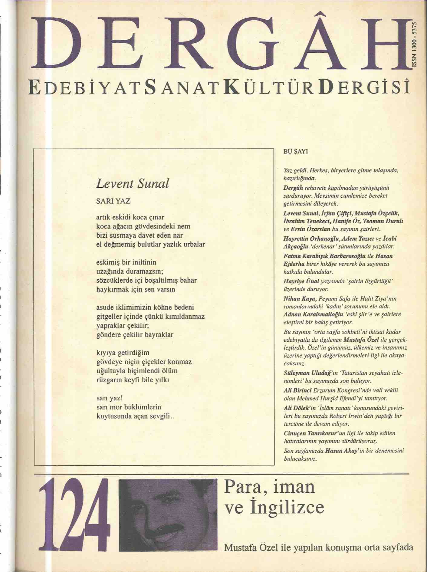 124. Sayı Kapağı