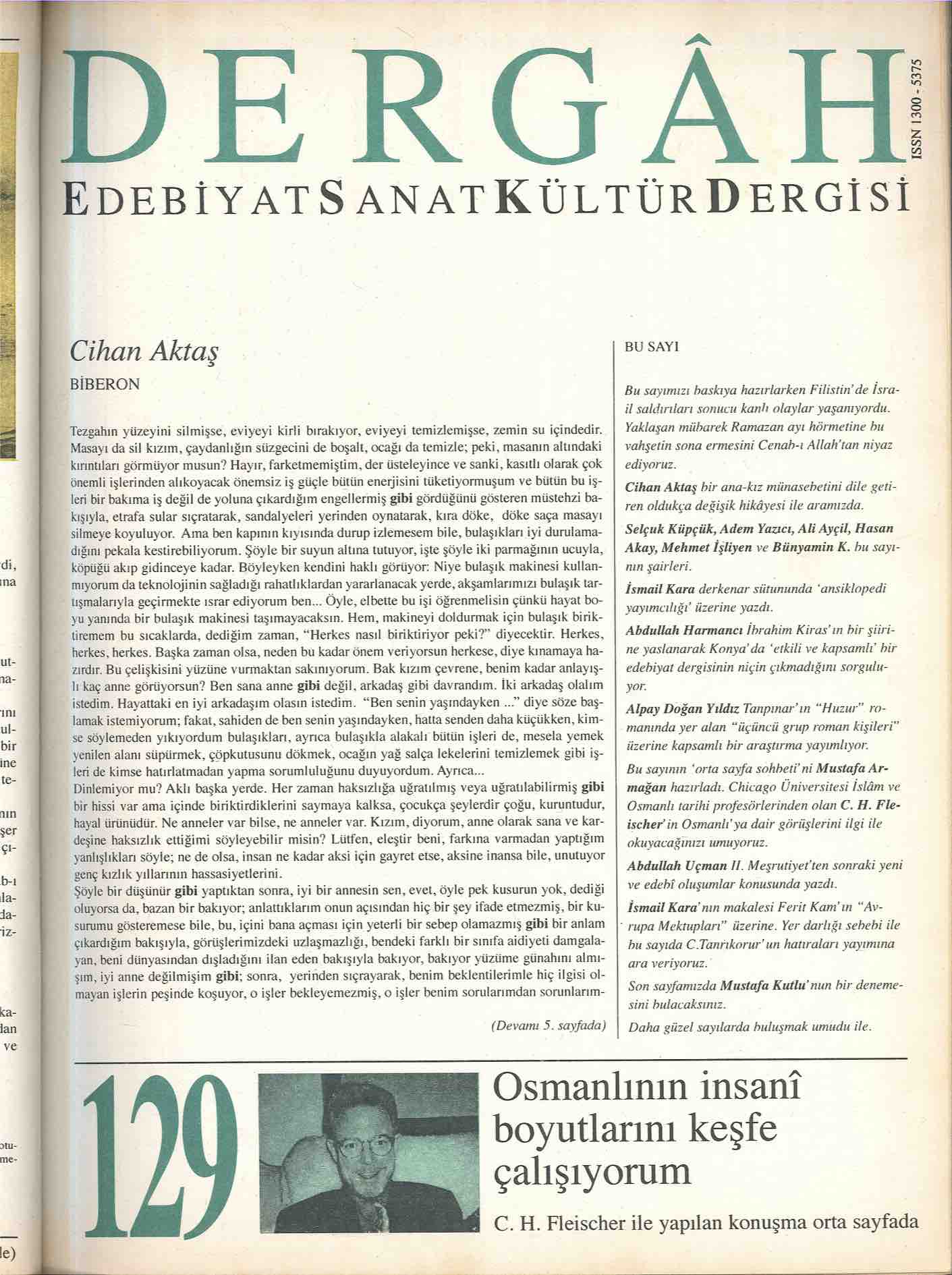 129. Sayı Kapağı