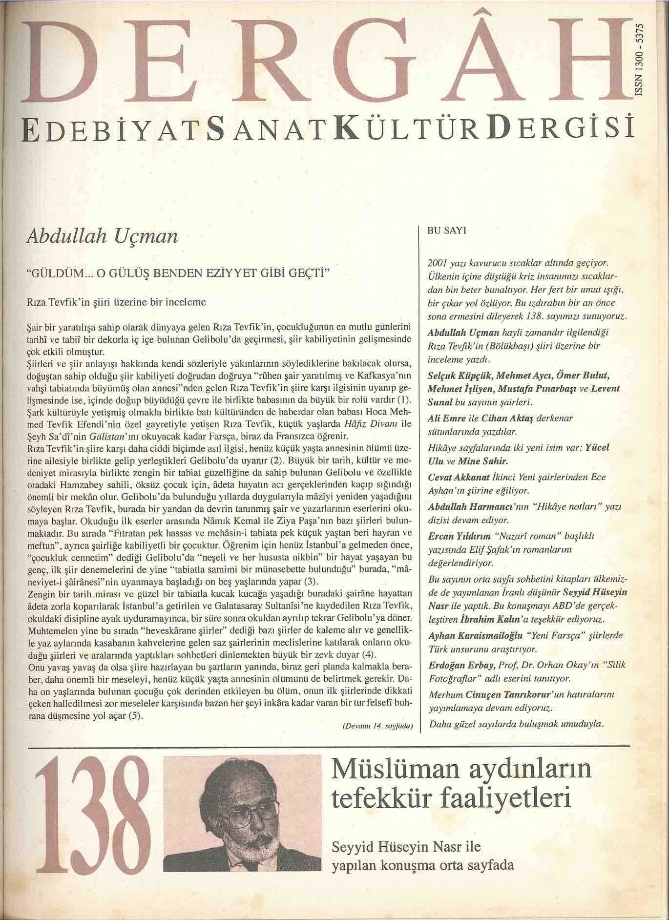 138. Sayı Kapağı