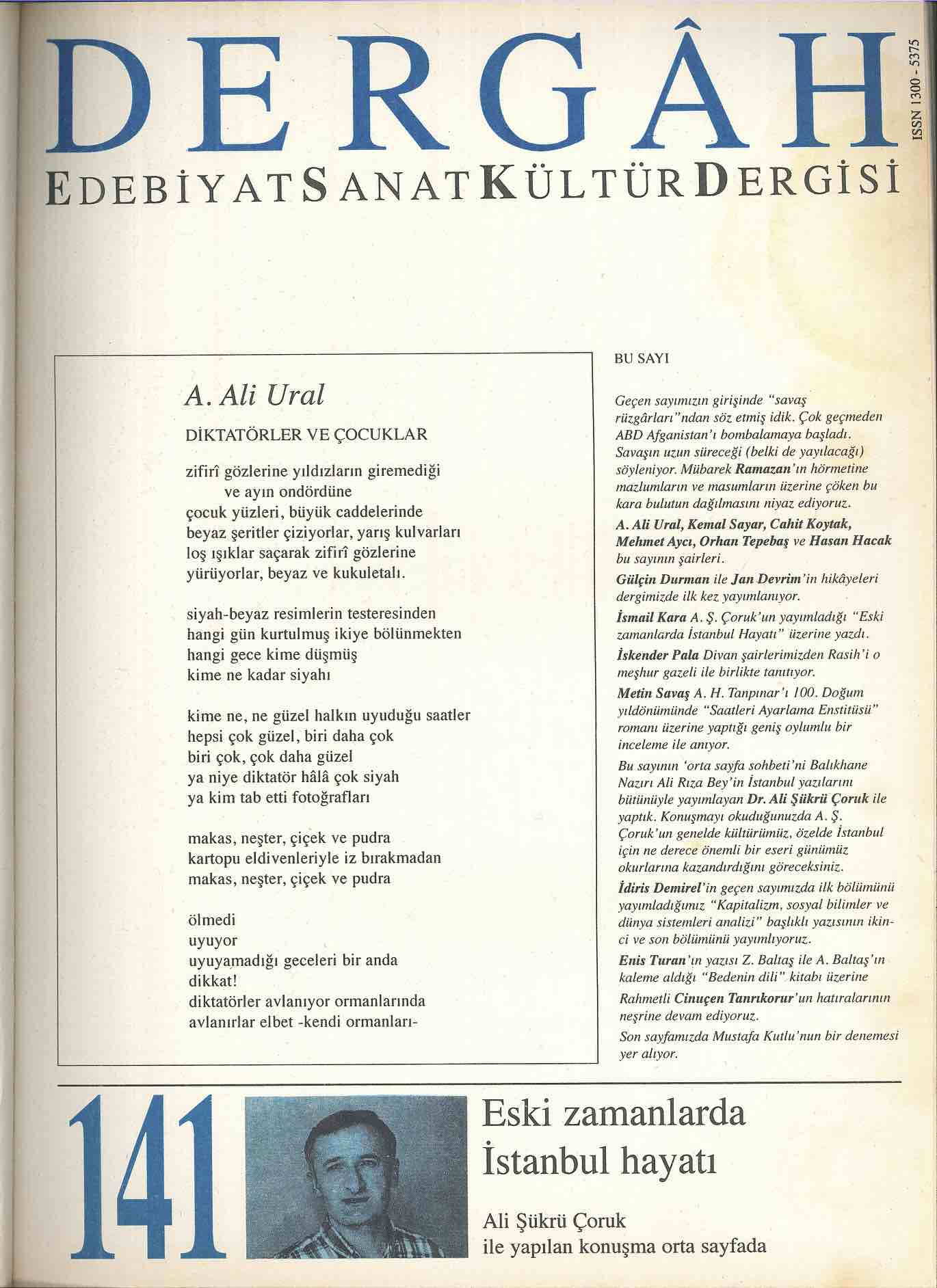 141. Sayı Kapağı