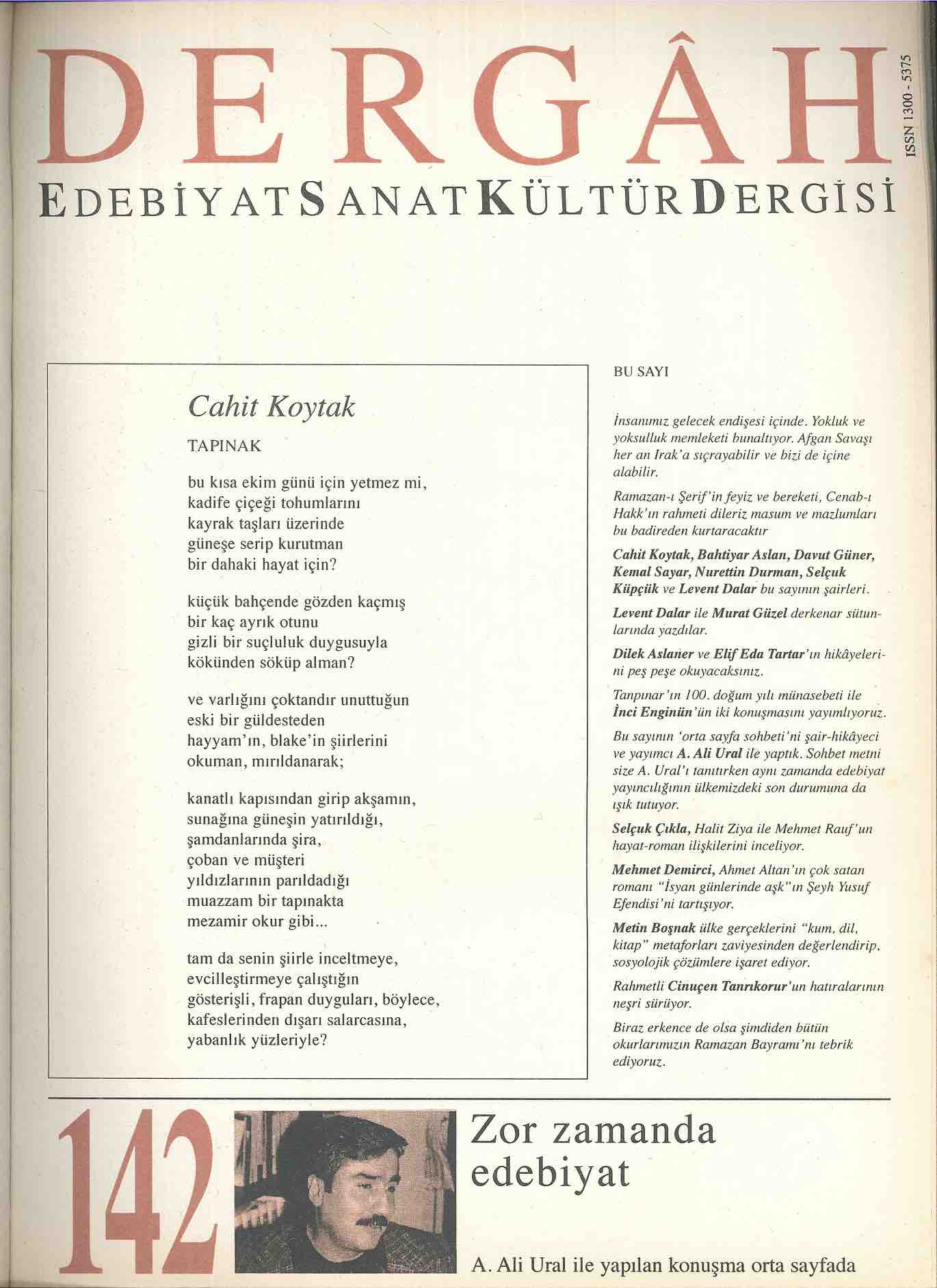 142. Sayı Kapağı