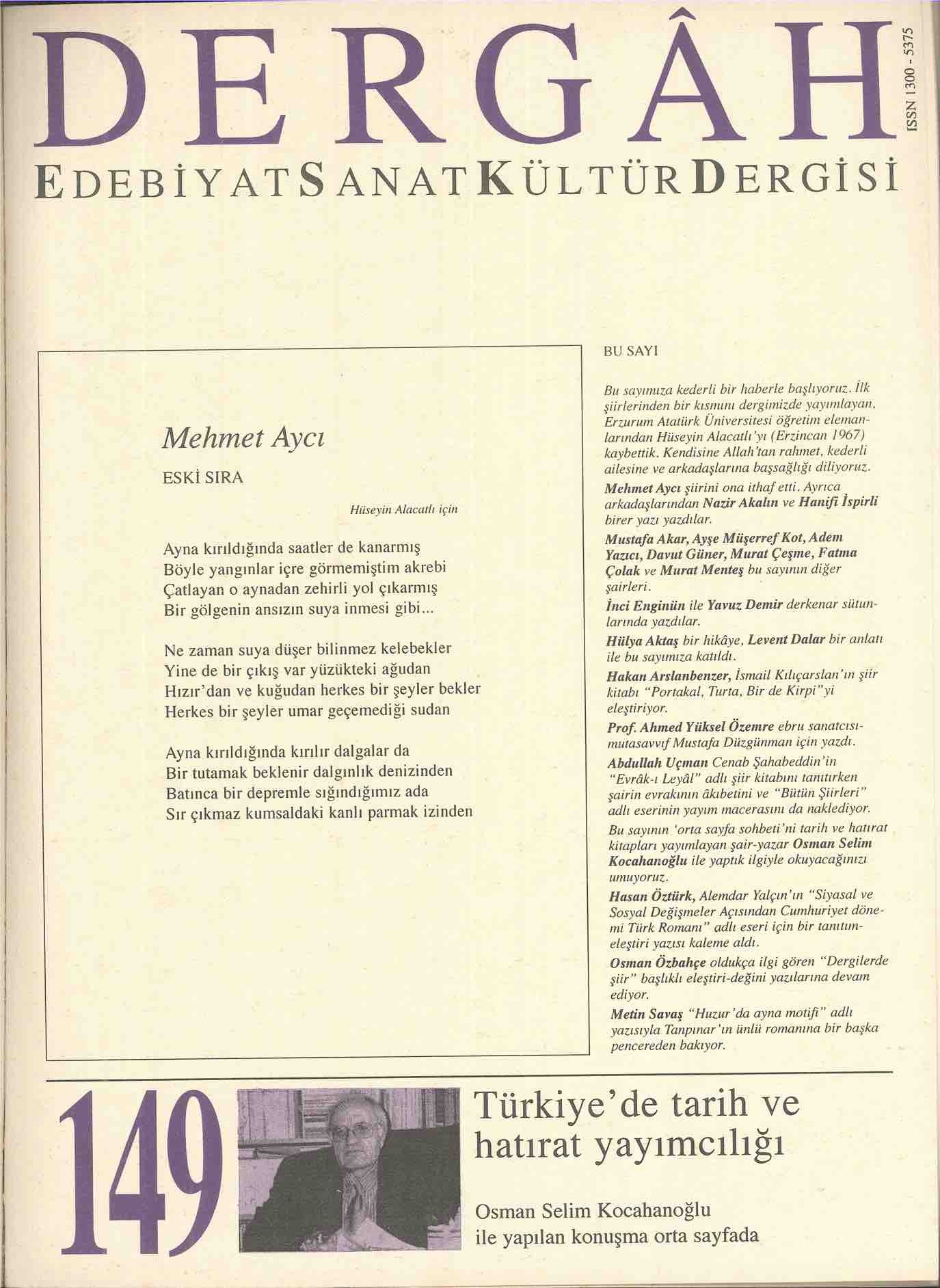 149. Sayı Kapağı