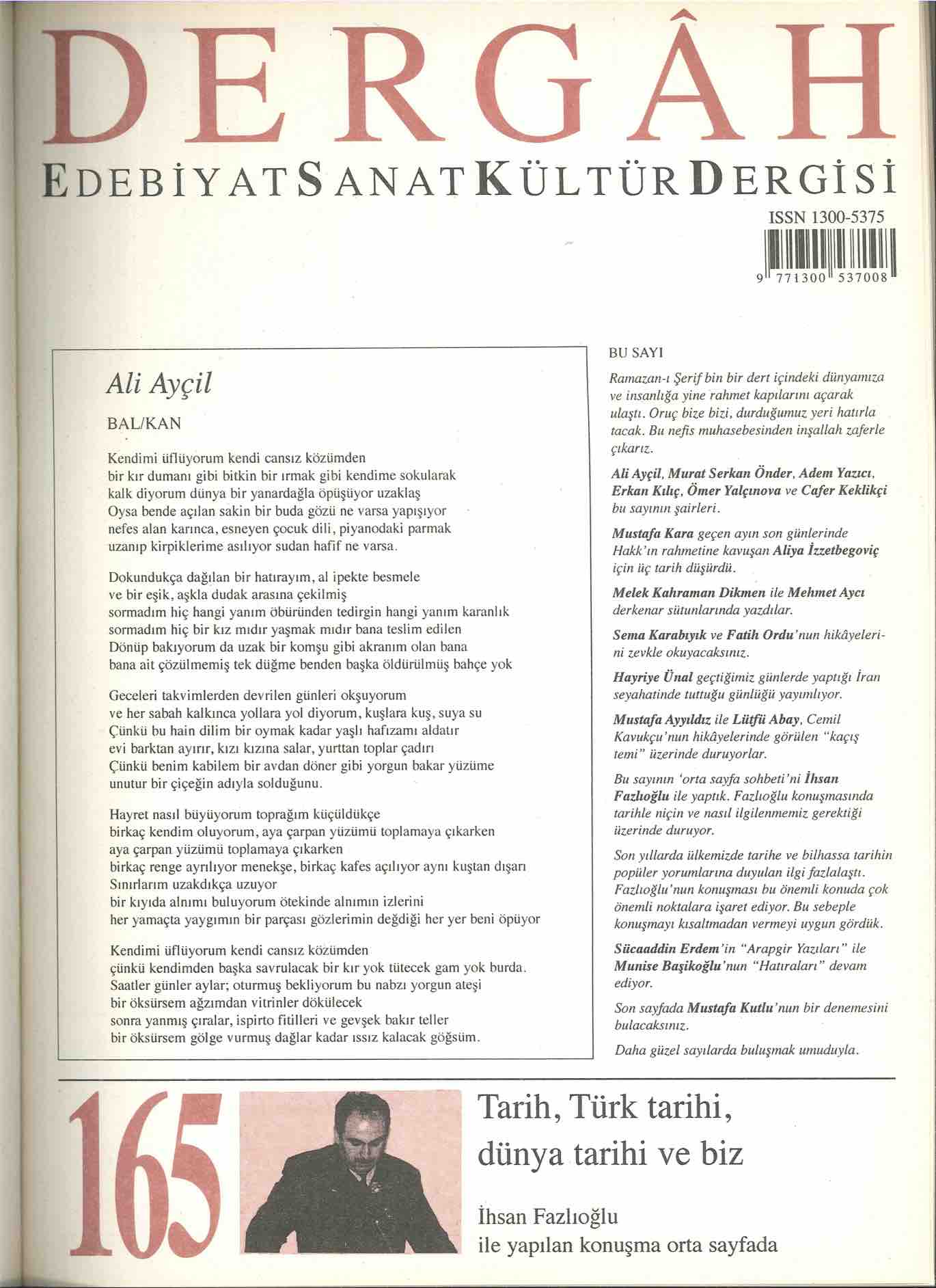 165. Sayı Kapağı
