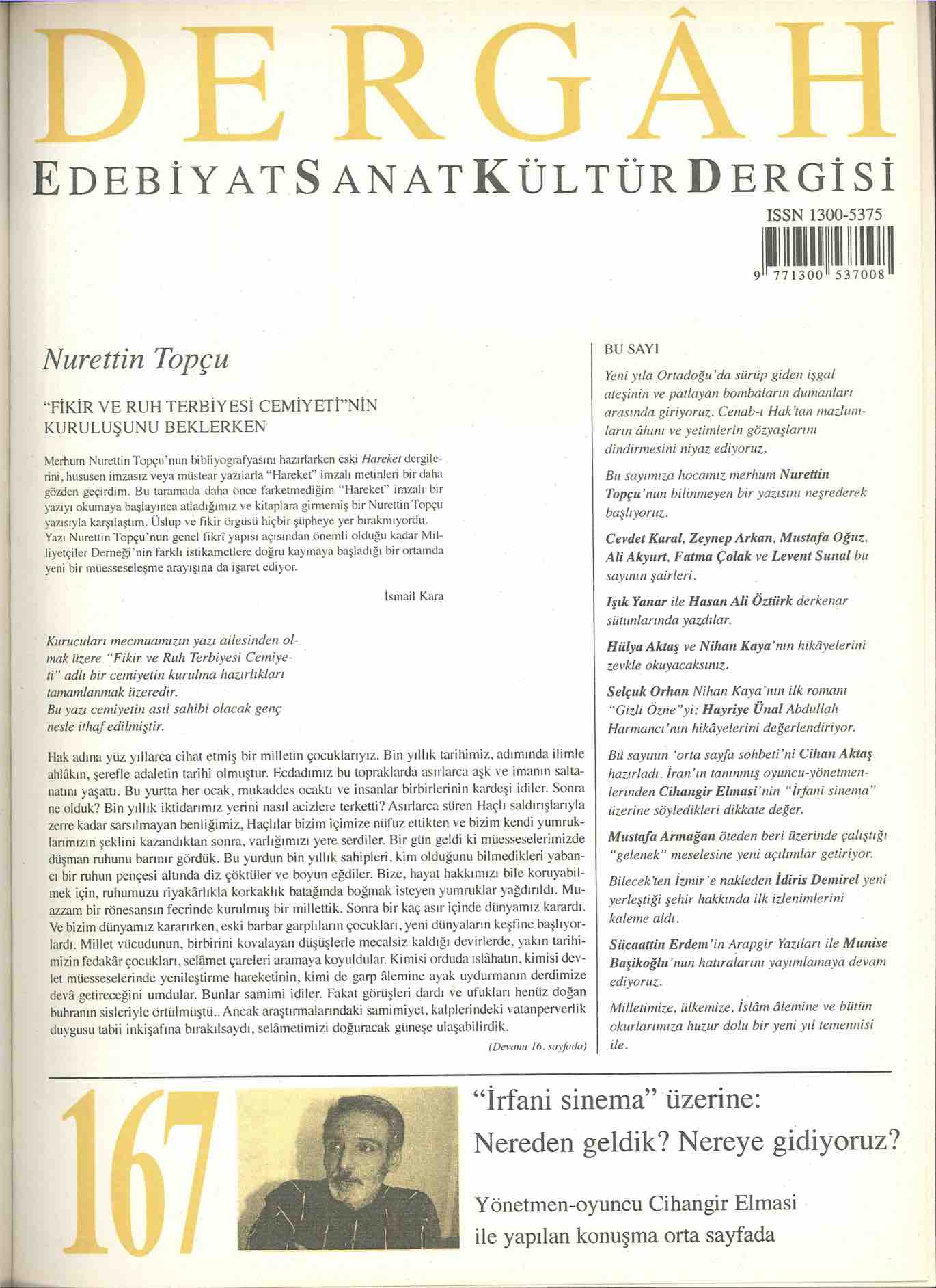 167. Sayı Kapağı
