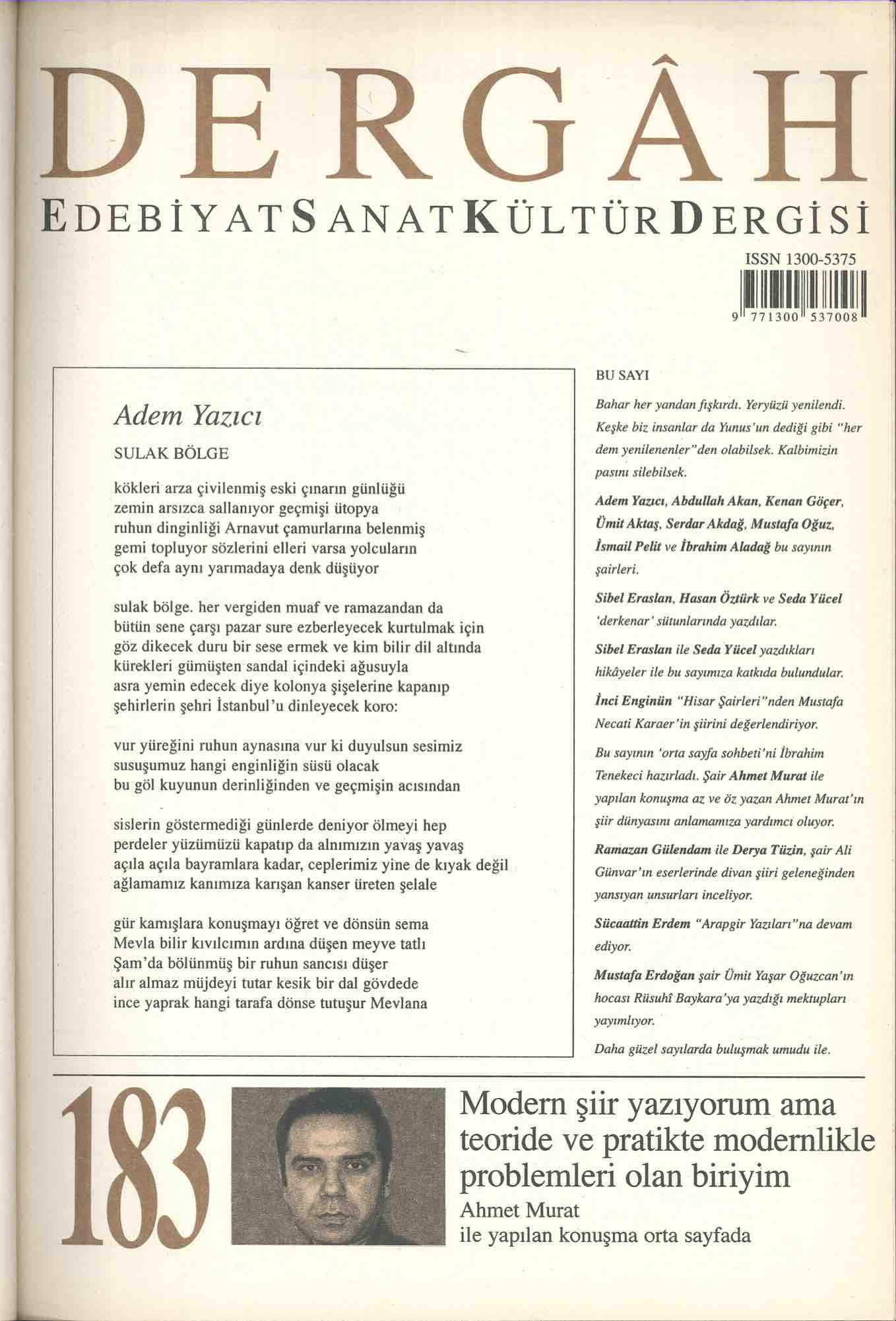183. Sayı Kapağı