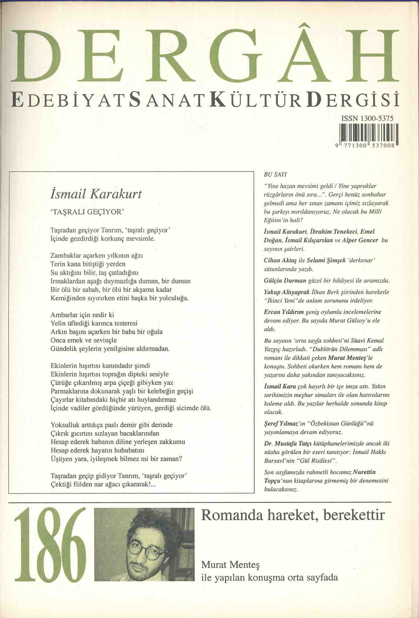 186. Sayı Kapağı