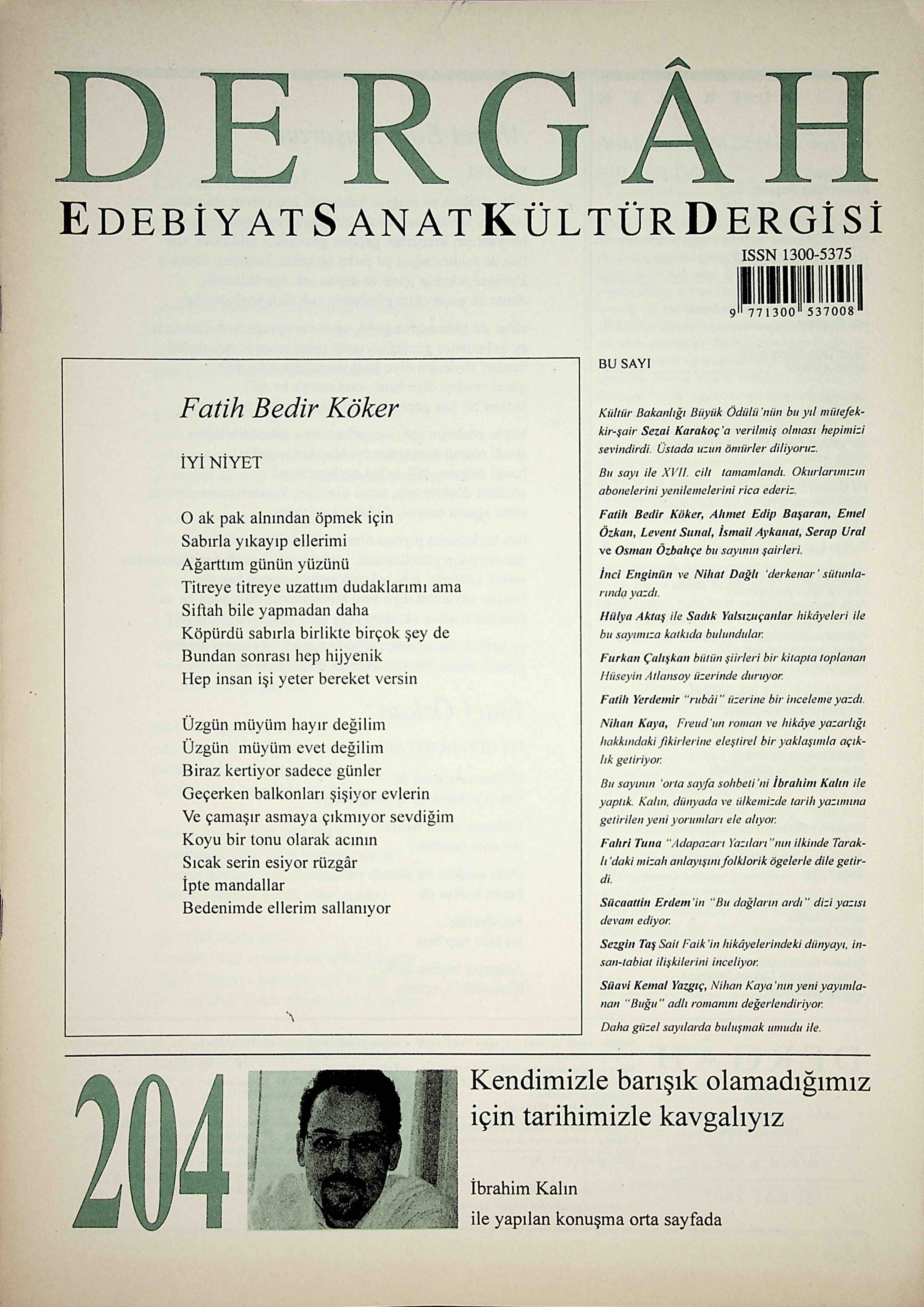 204. Sayı Kapağı