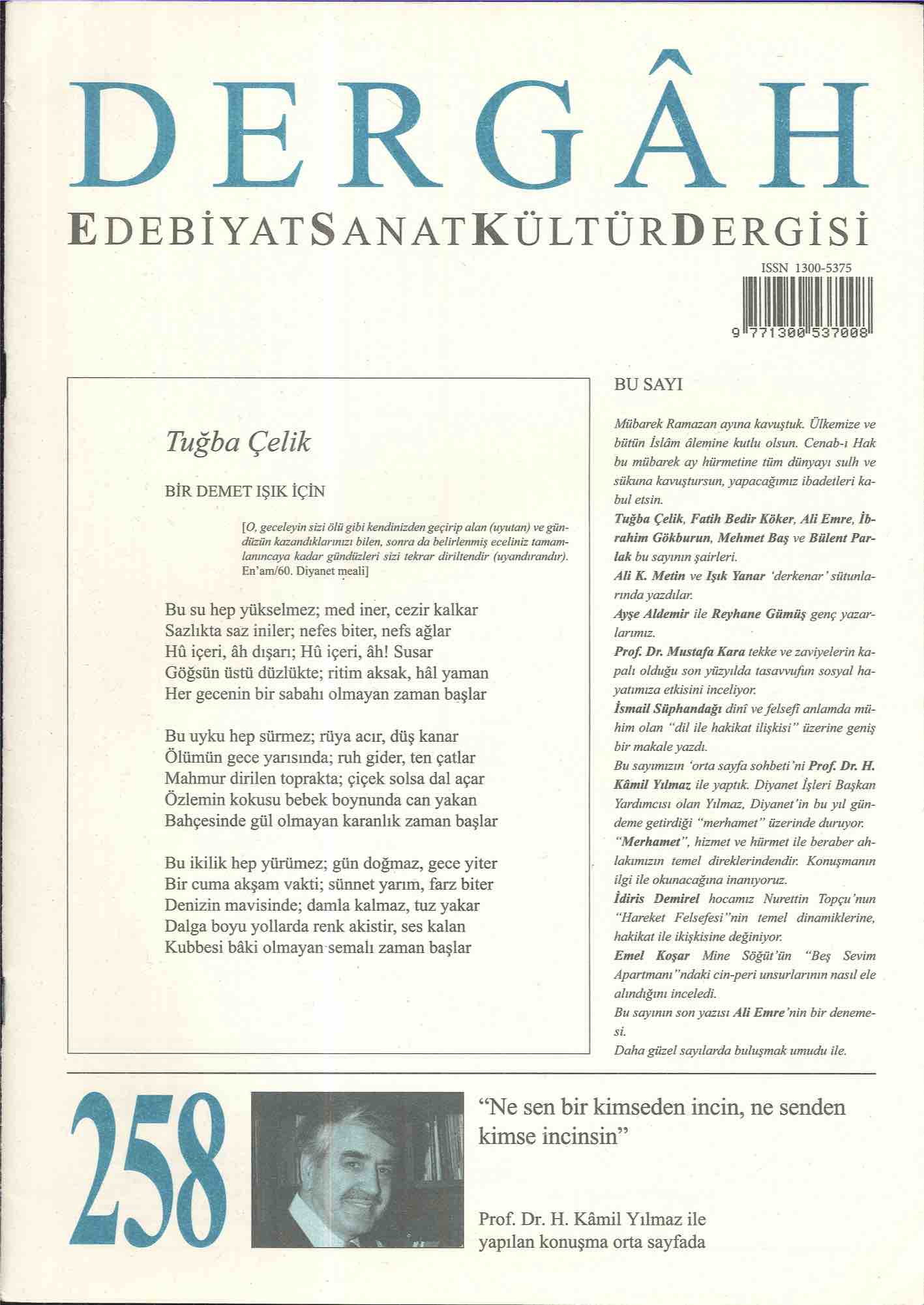258. Sayı Kapağı