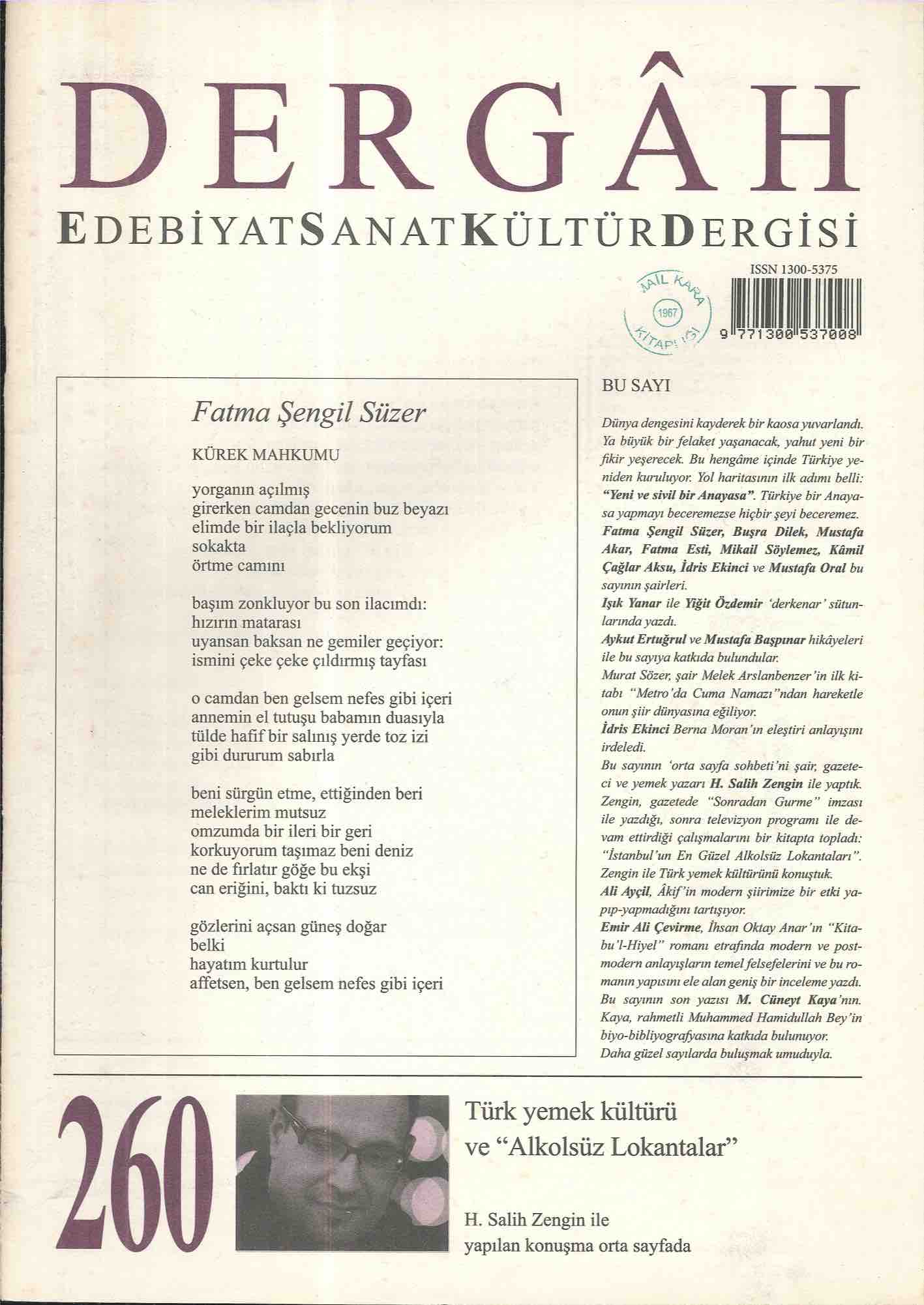 260. Sayı Kapağı