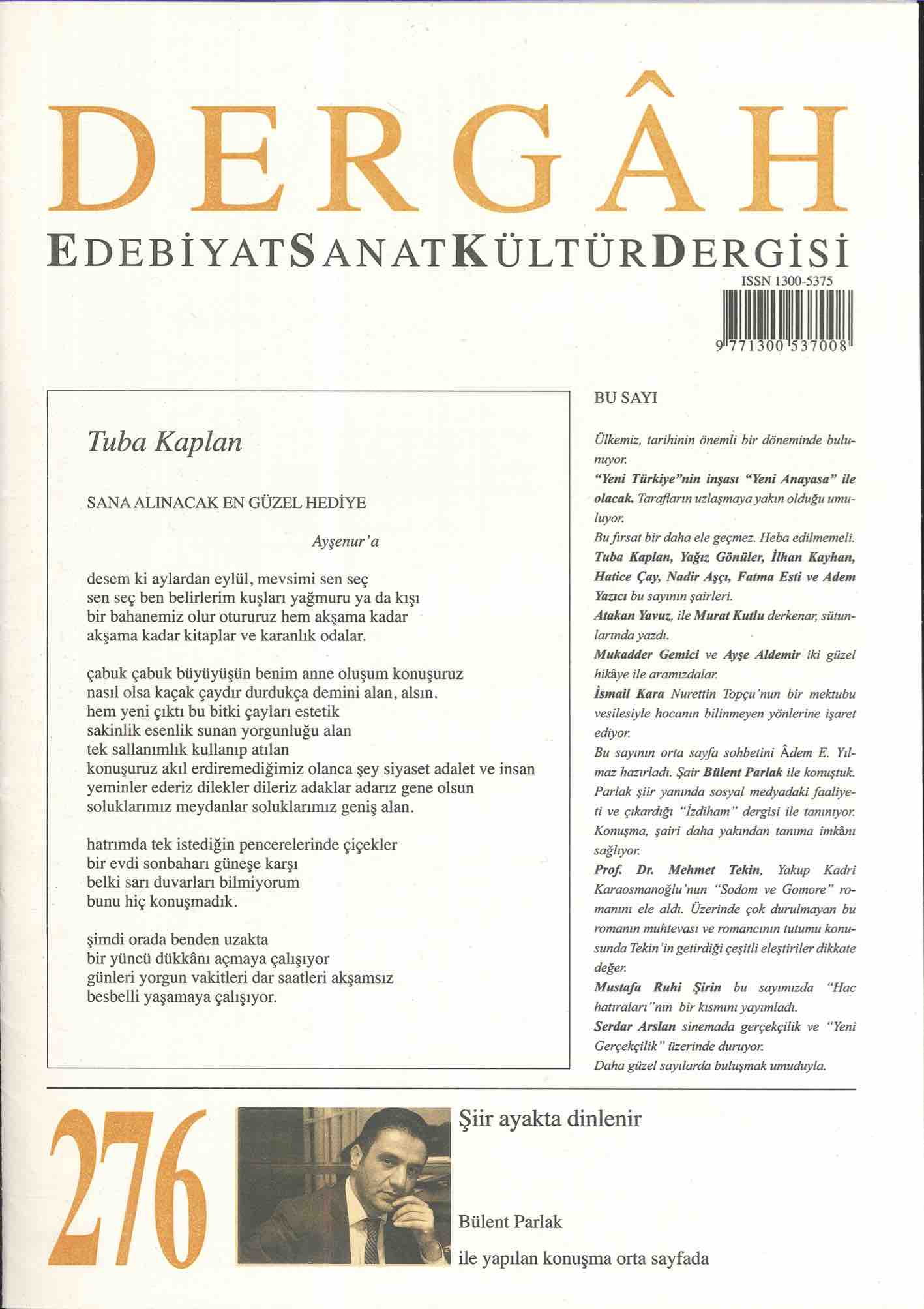 276. Sayı Kapağı