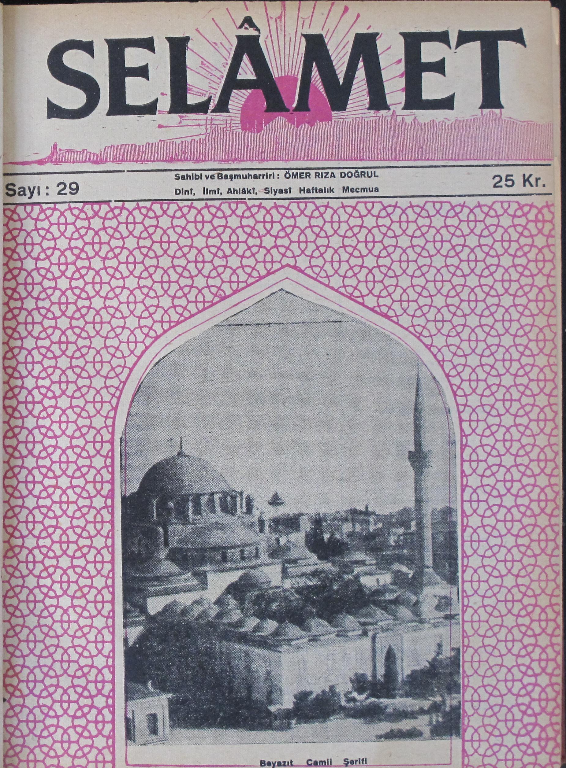 2. Cilt 29. Sayı Kapağı