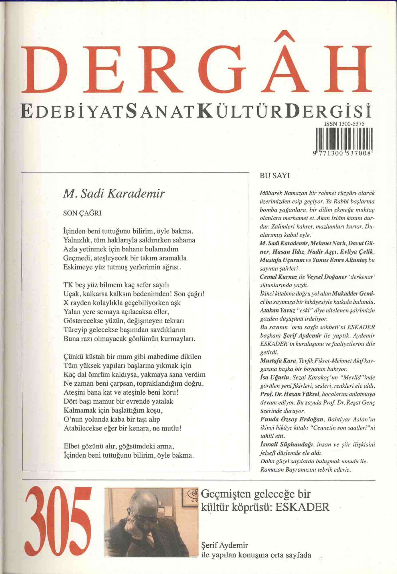 305. Sayı Kapağı