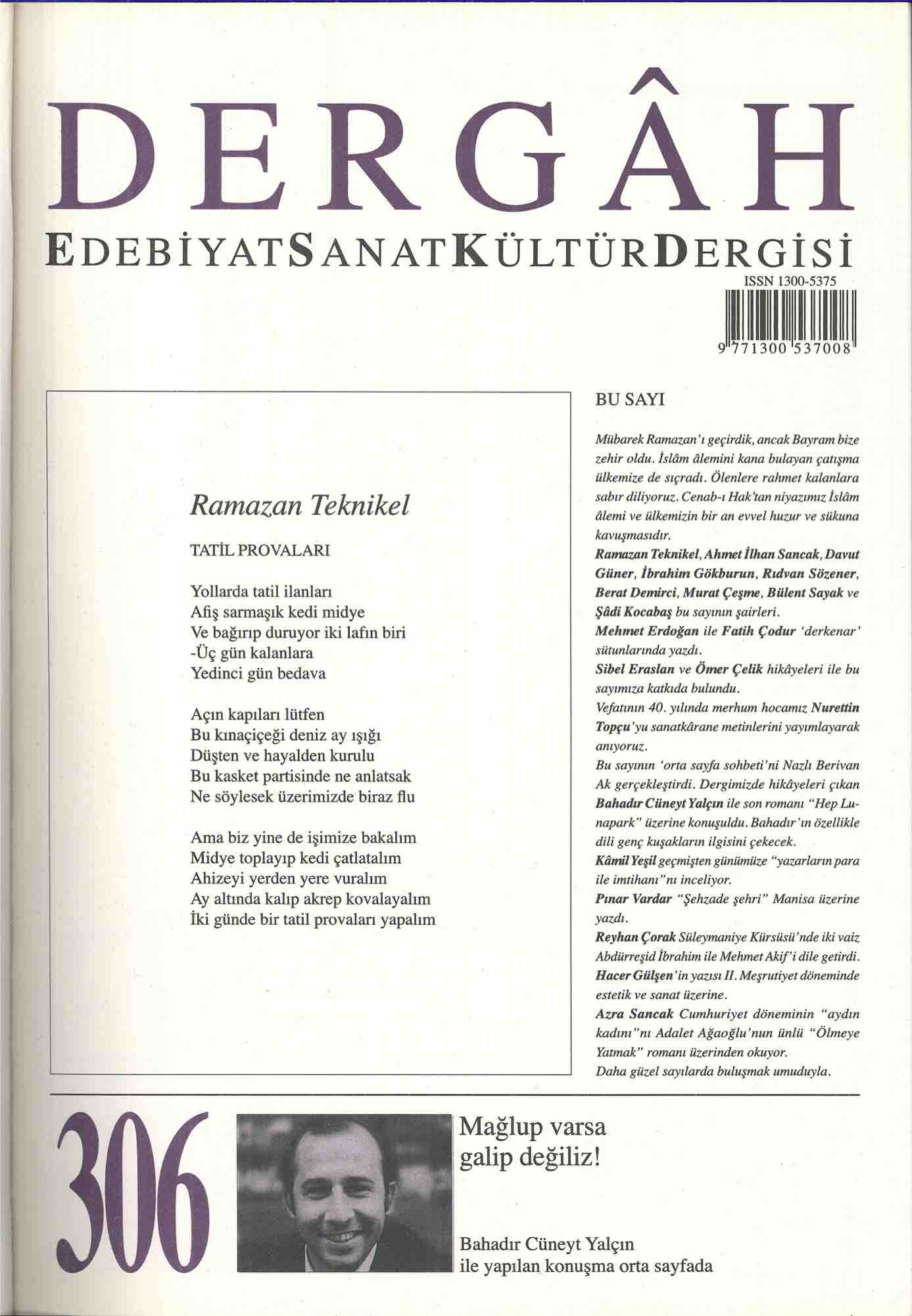 306. Sayı Kapağı