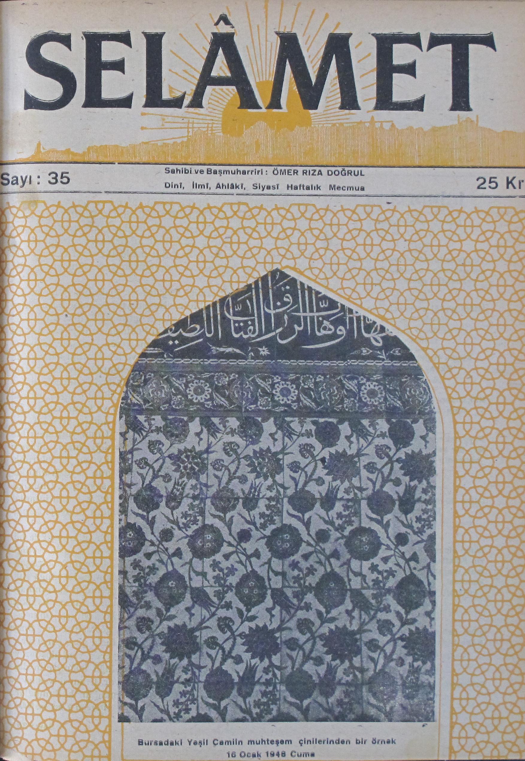 2. Cilt 35. Sayı Kapağı