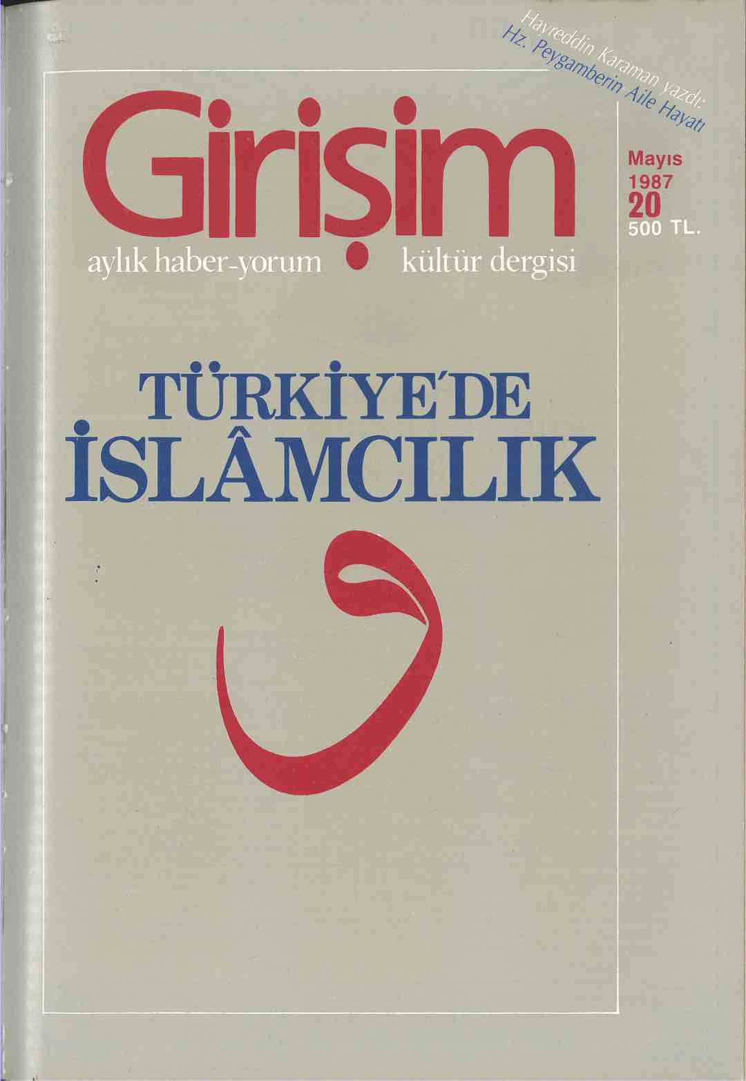 20. Sayı Kapağı