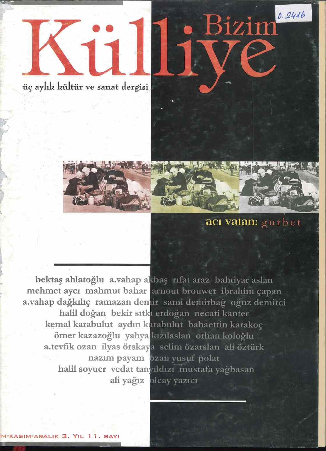 11. Sayı Kapağı