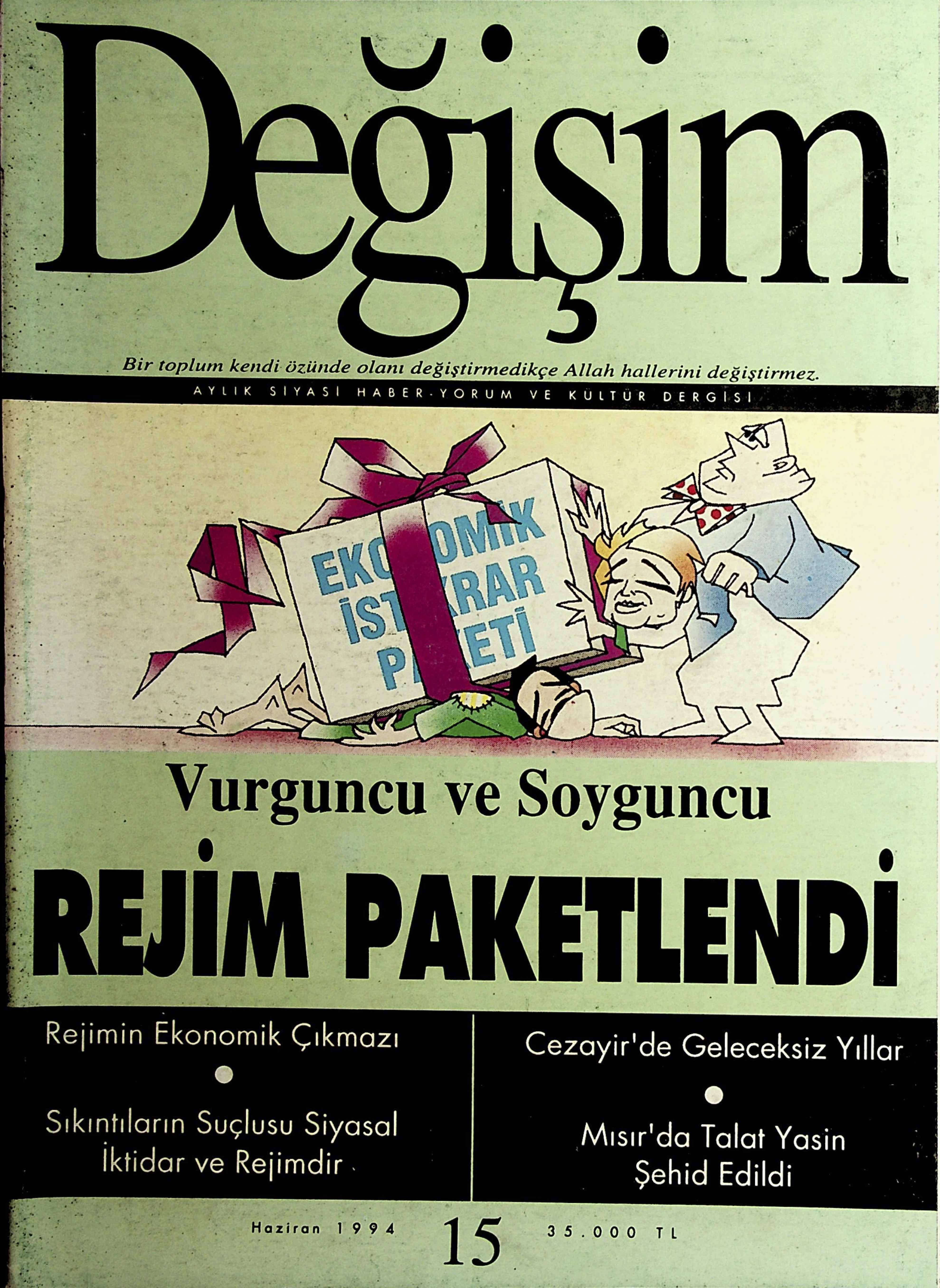 15. Sayı Kapağı