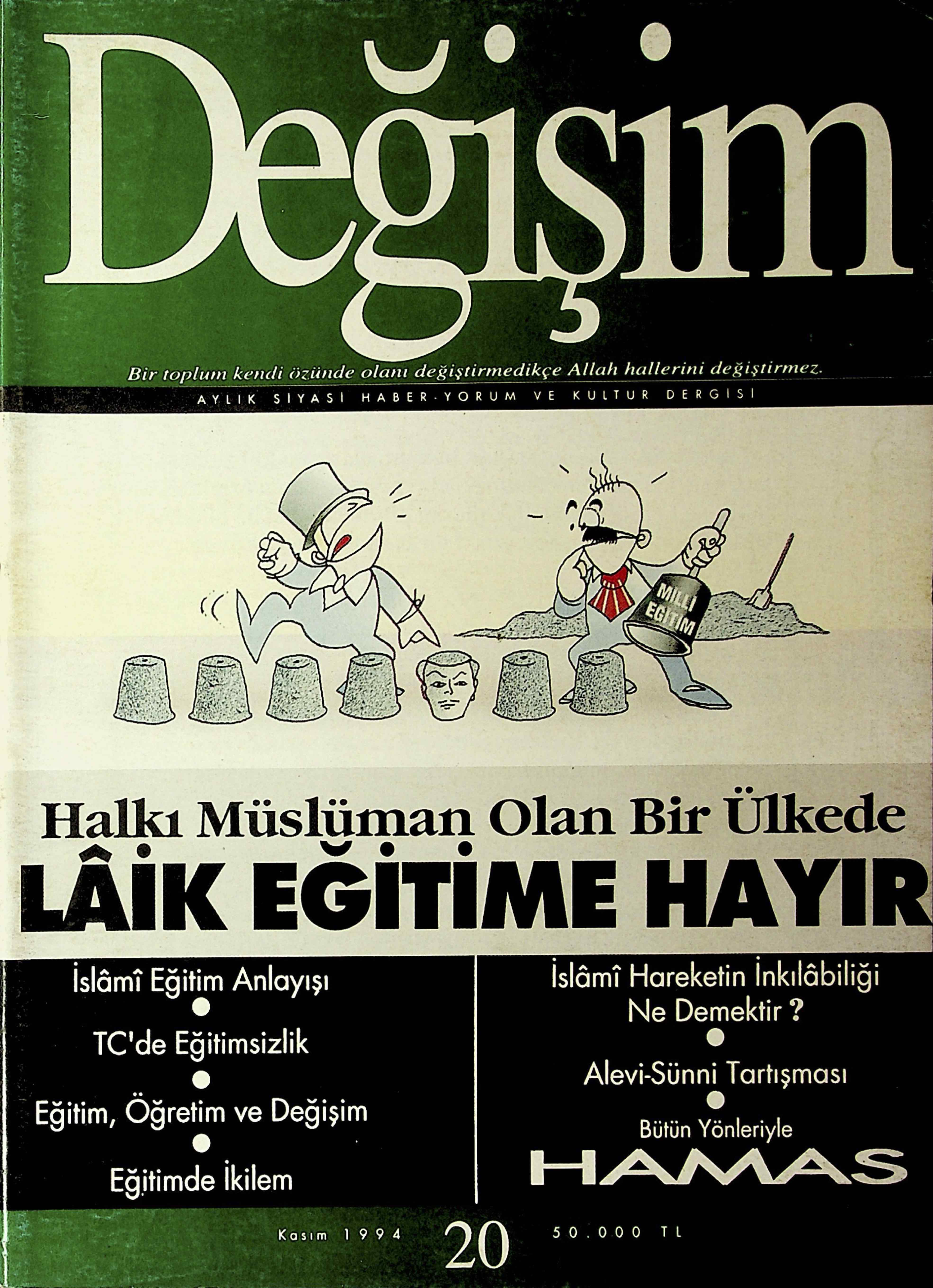 20. Sayı Kapağı