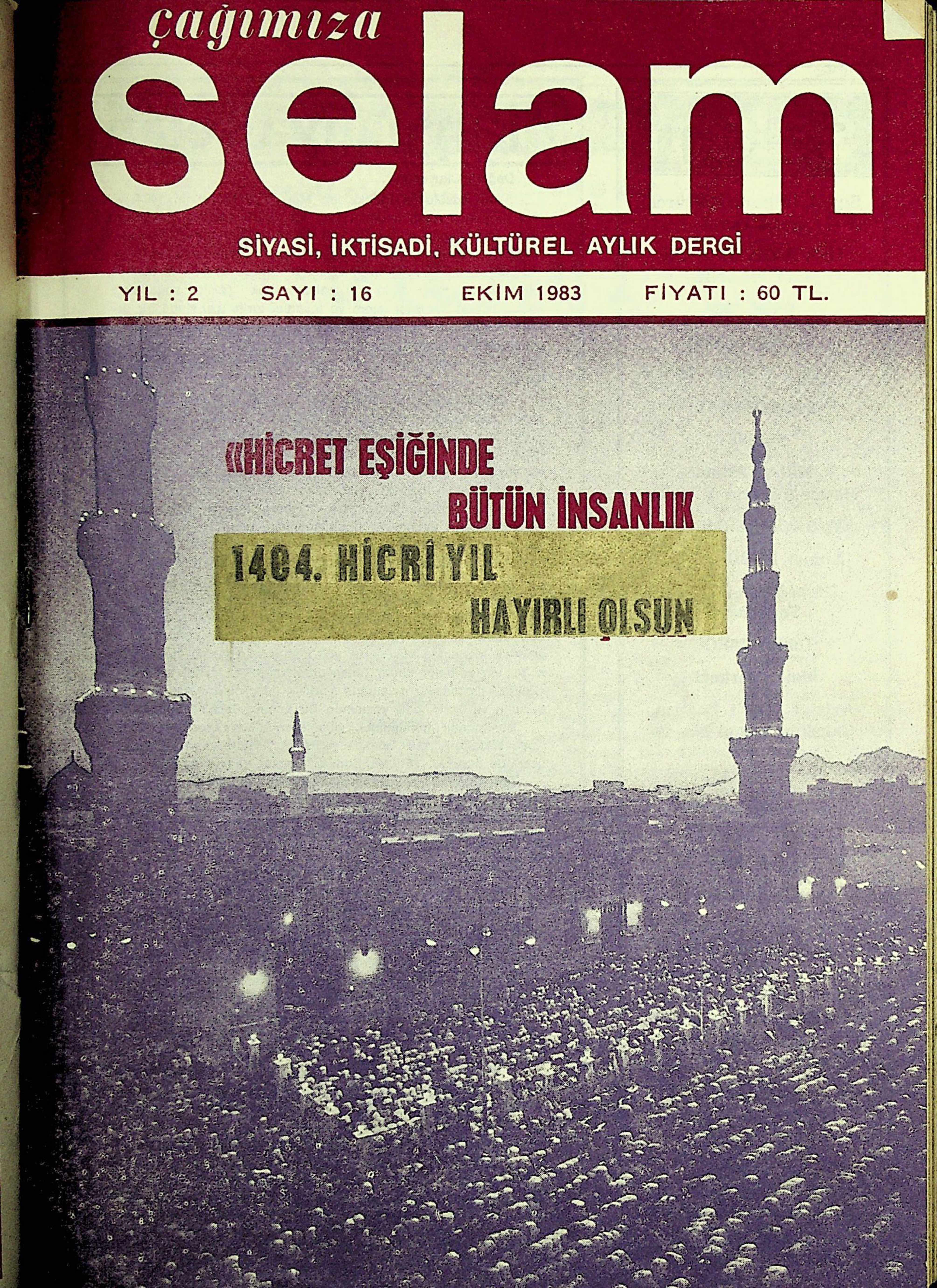 16. Sayı Kapağı