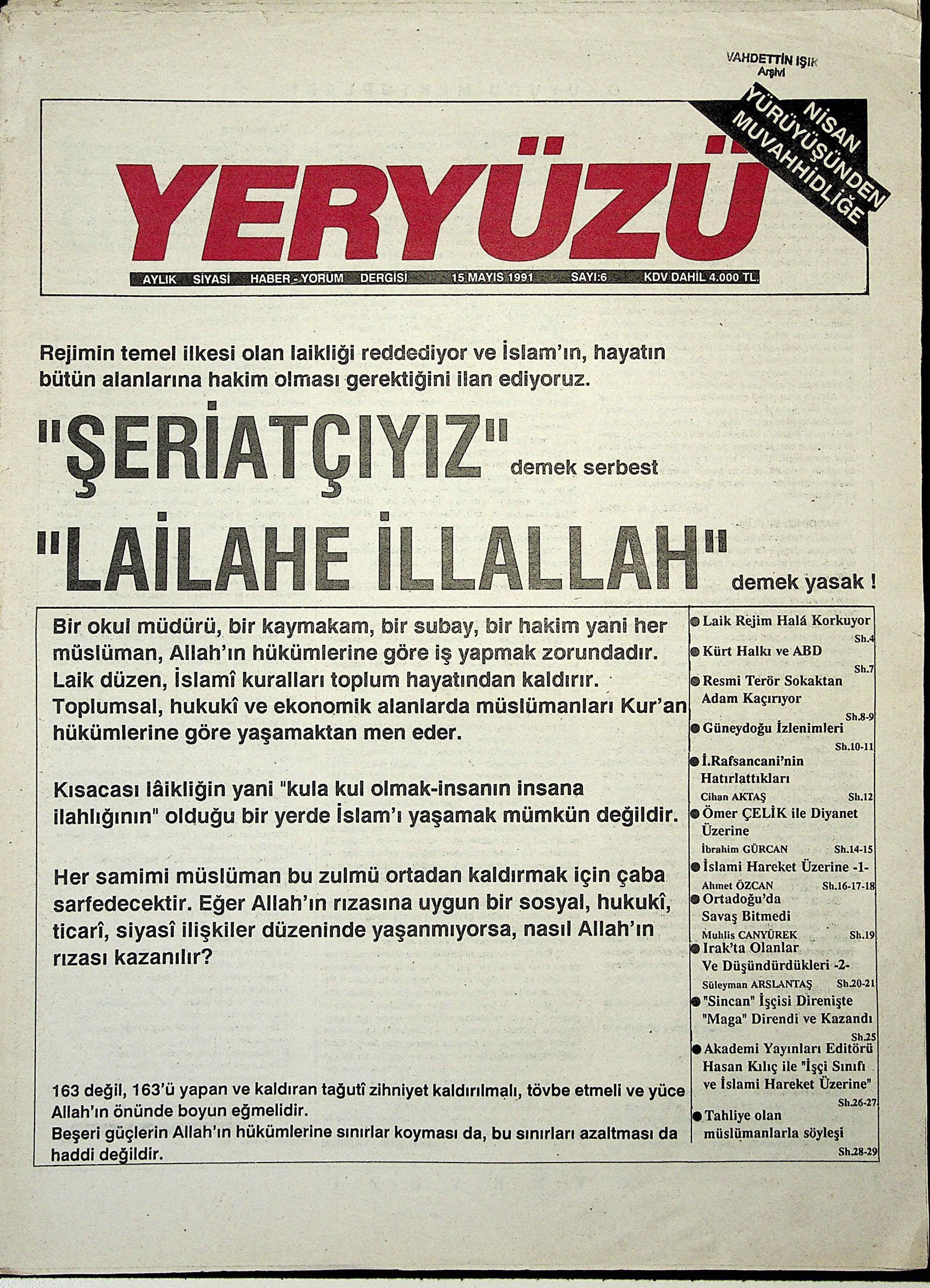 6. Sayı Kapağı