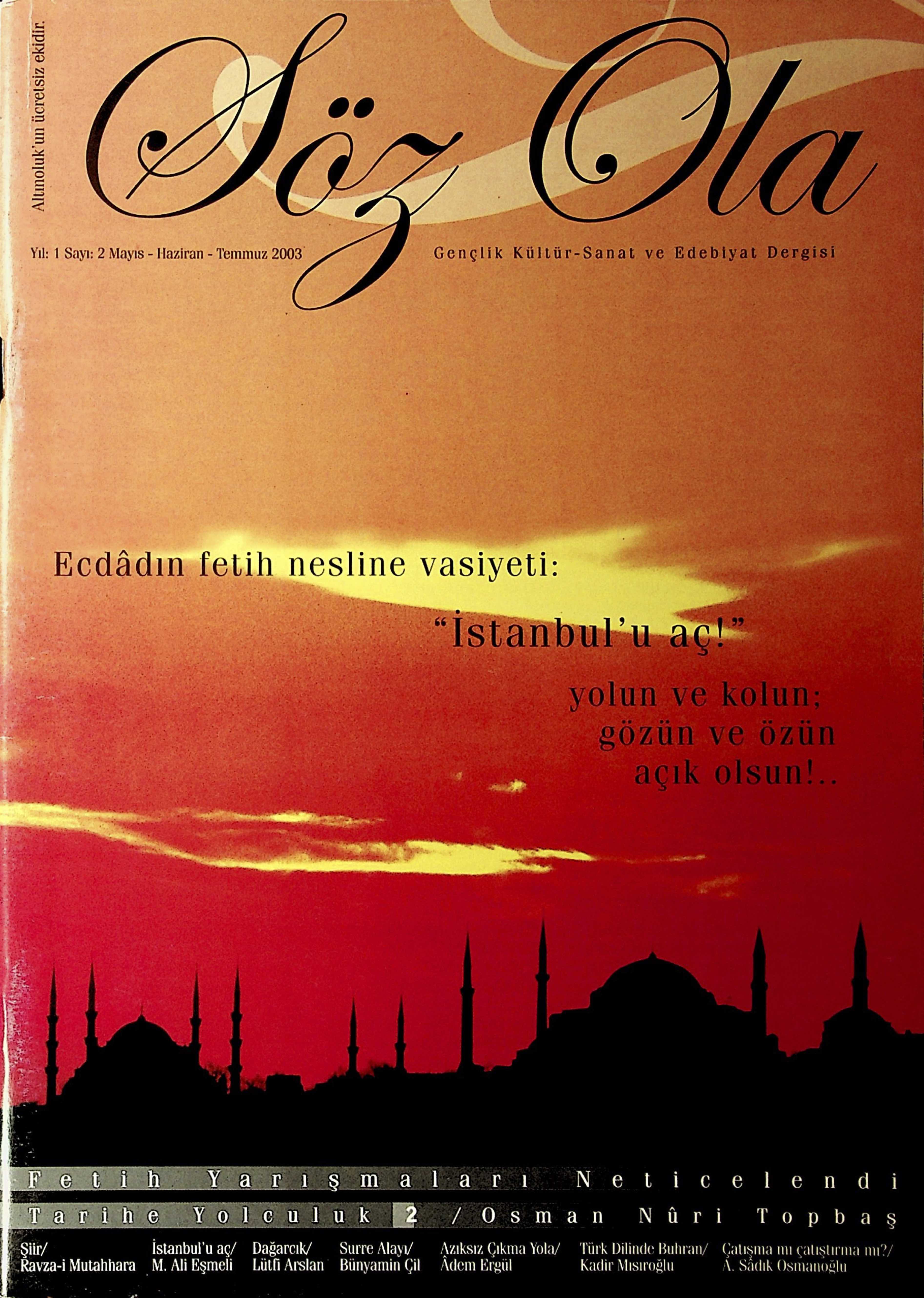 2. Sayı Kapağı