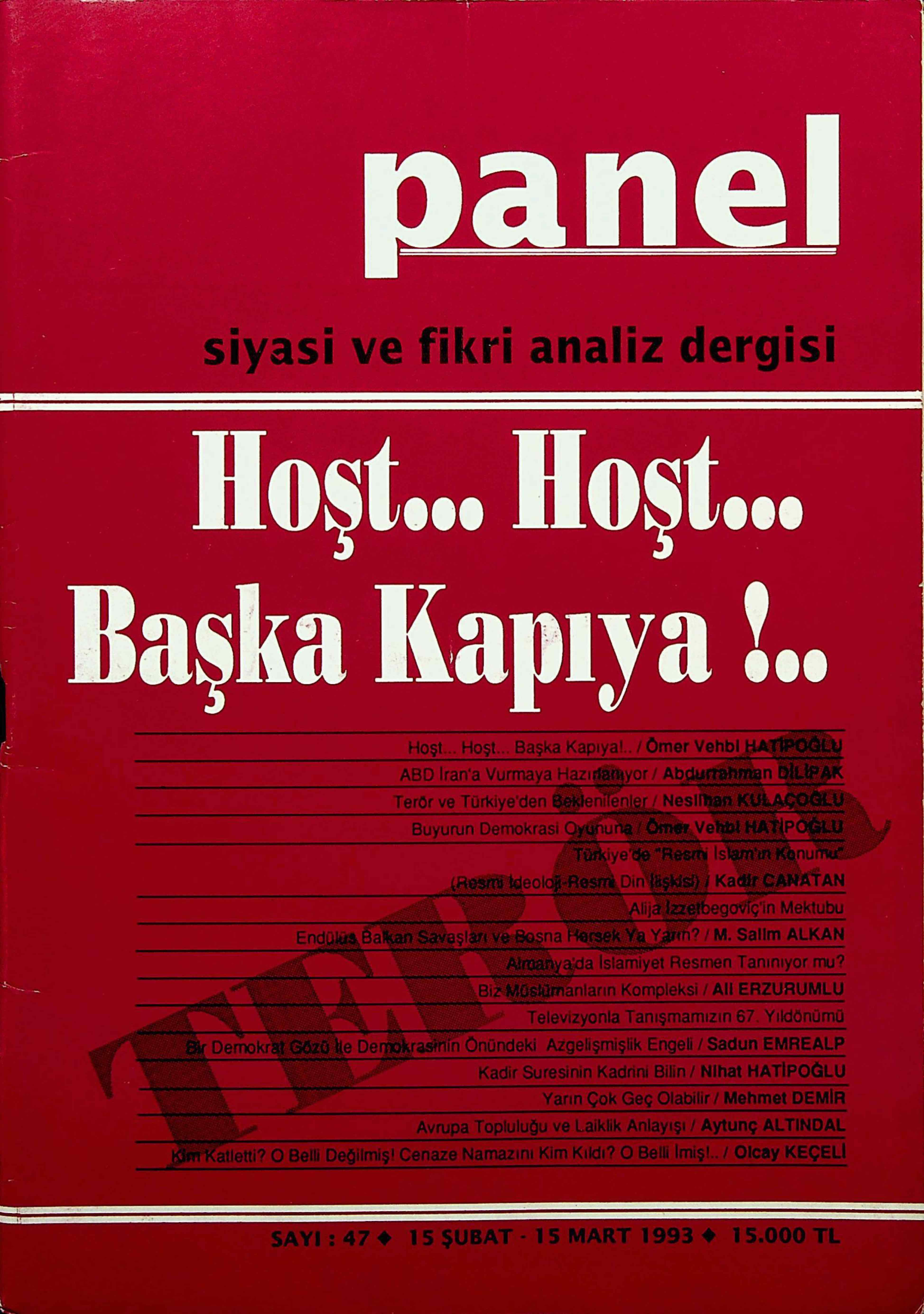 47. Sayı Kapağı