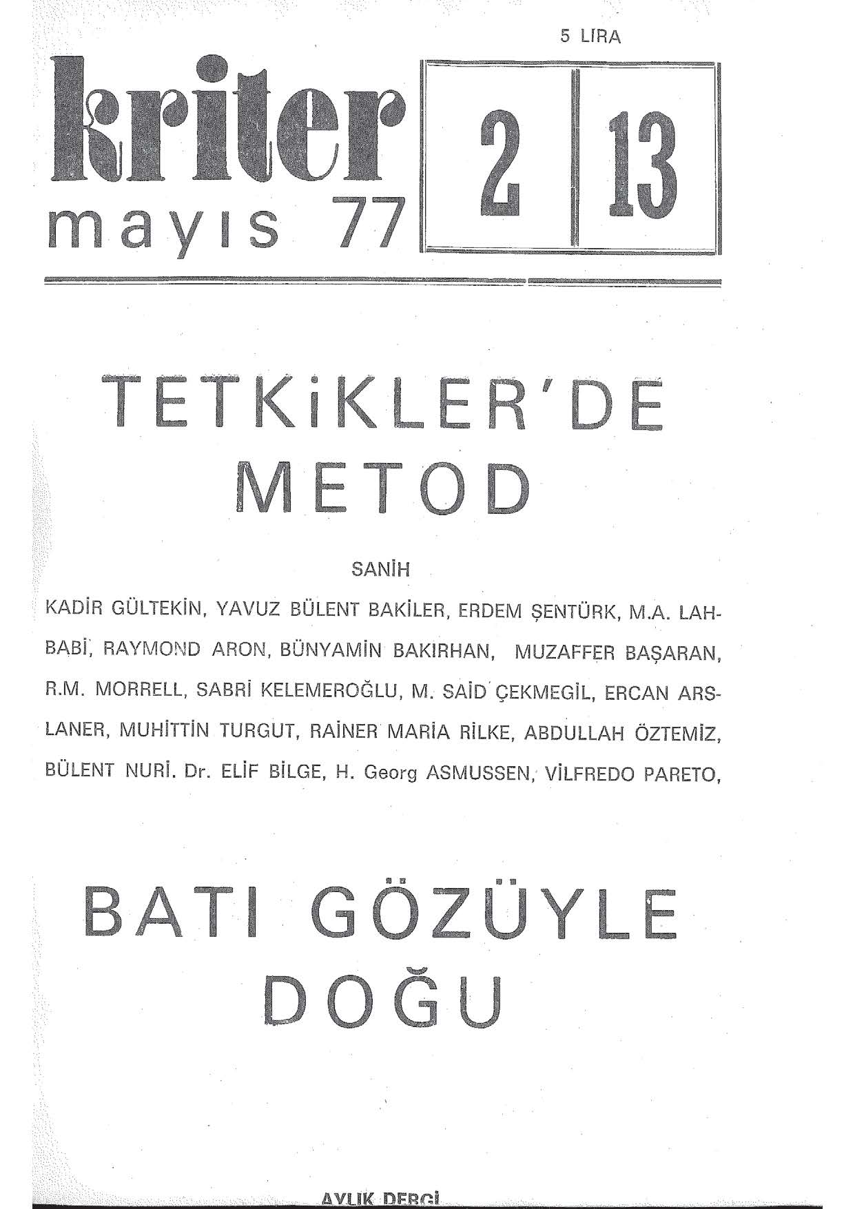 2. Cilt 13. Sayı Kapağı