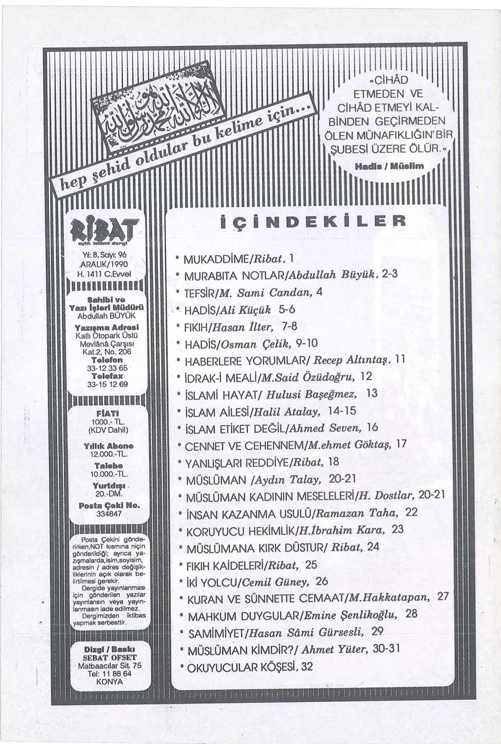 96. Sayı Kapağı