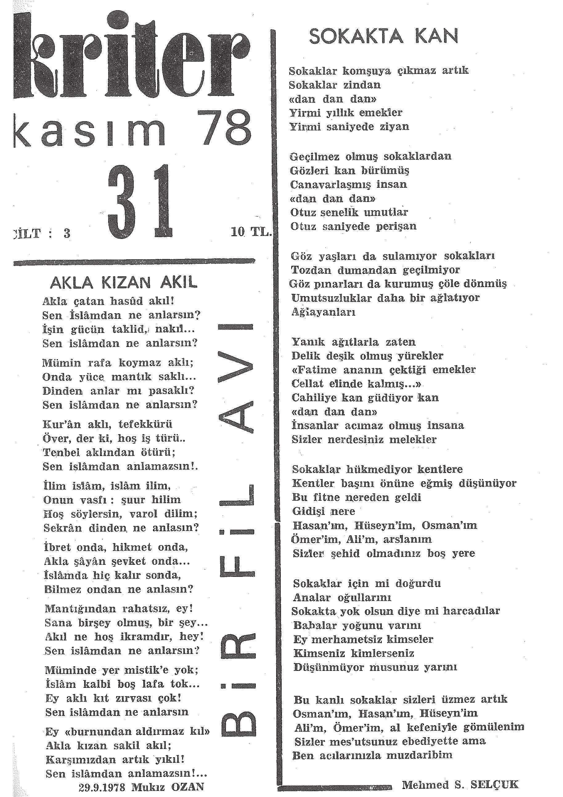 3. Cilt 31. Sayı Kapağı