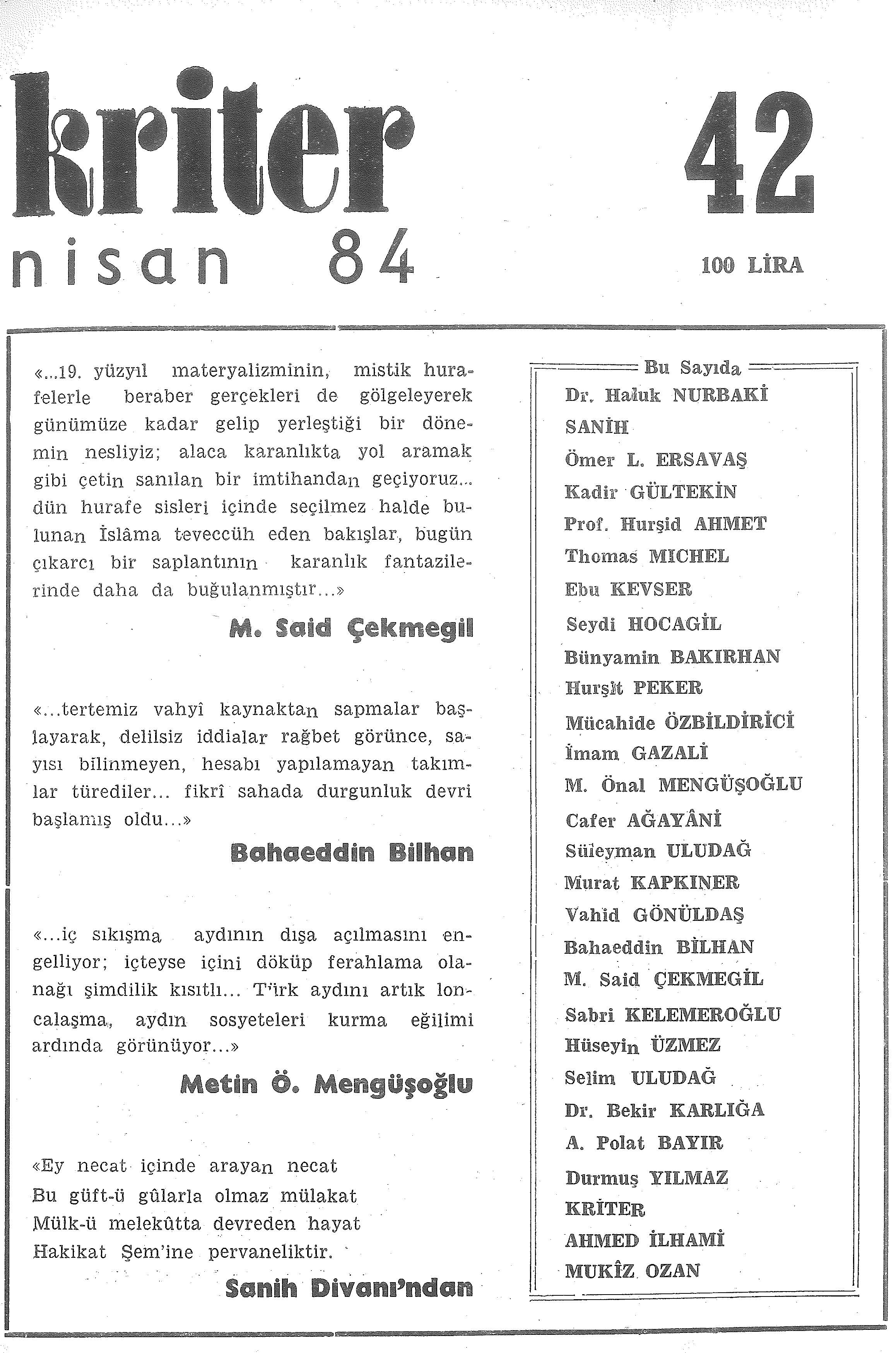 4. Cilt 42. Sayı Kapağı