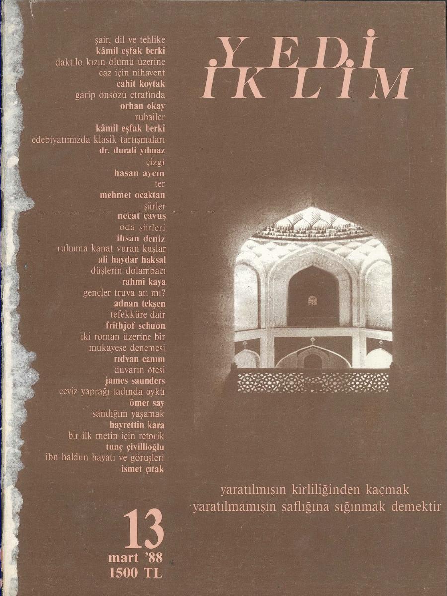 2. Cilt 13. Sayı Kapağı