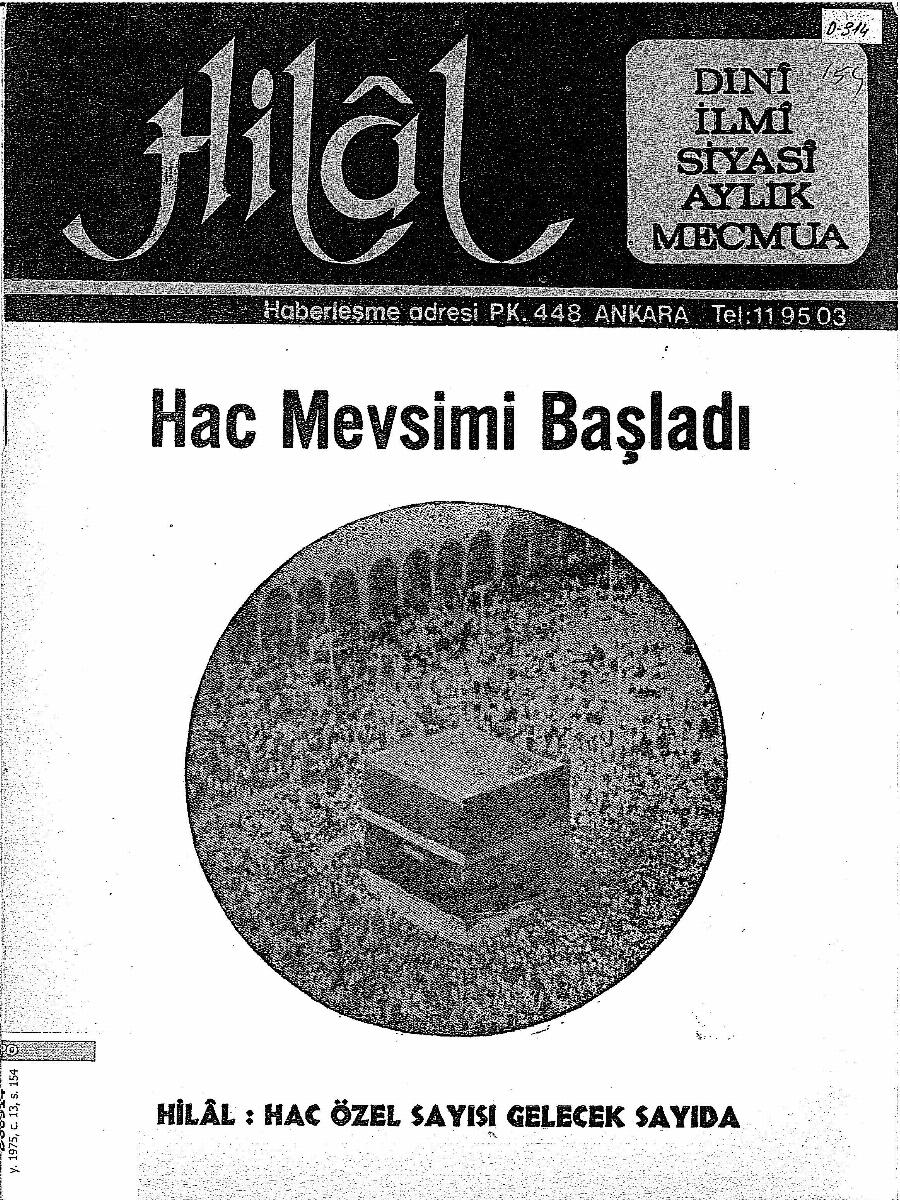 13. Cilt 154. Sayı Kapağı