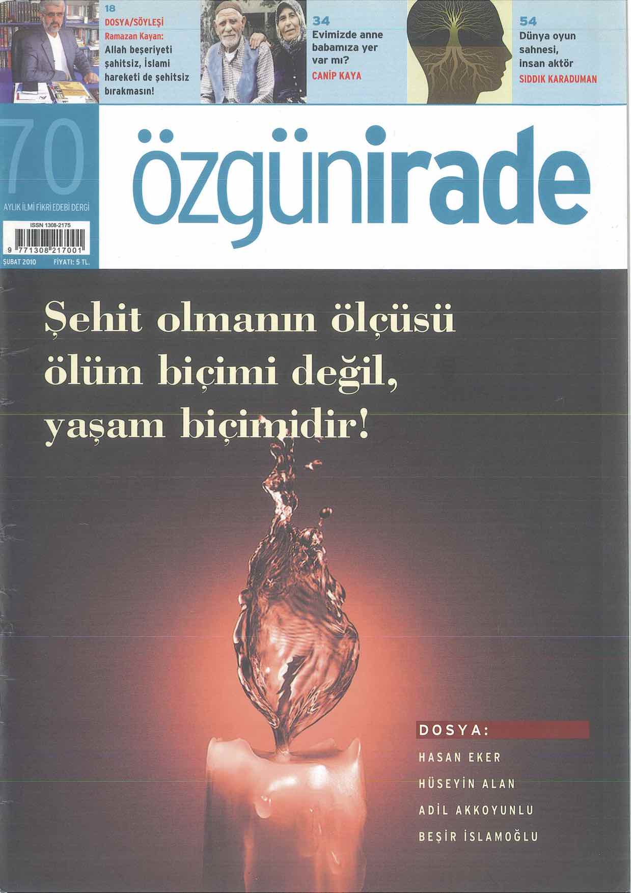 70. Sayı Kapağı