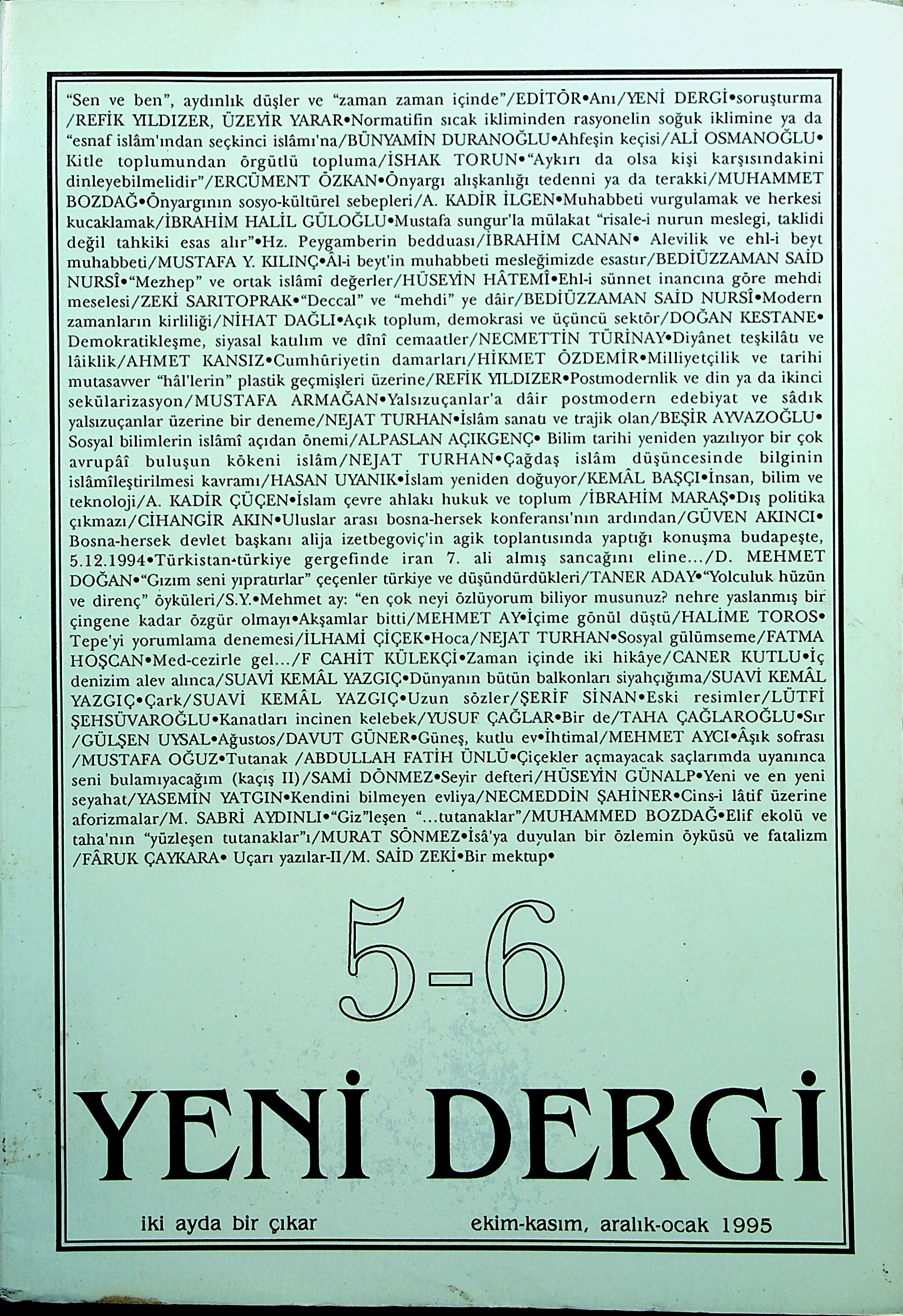 5-6. Sayı Kapağı