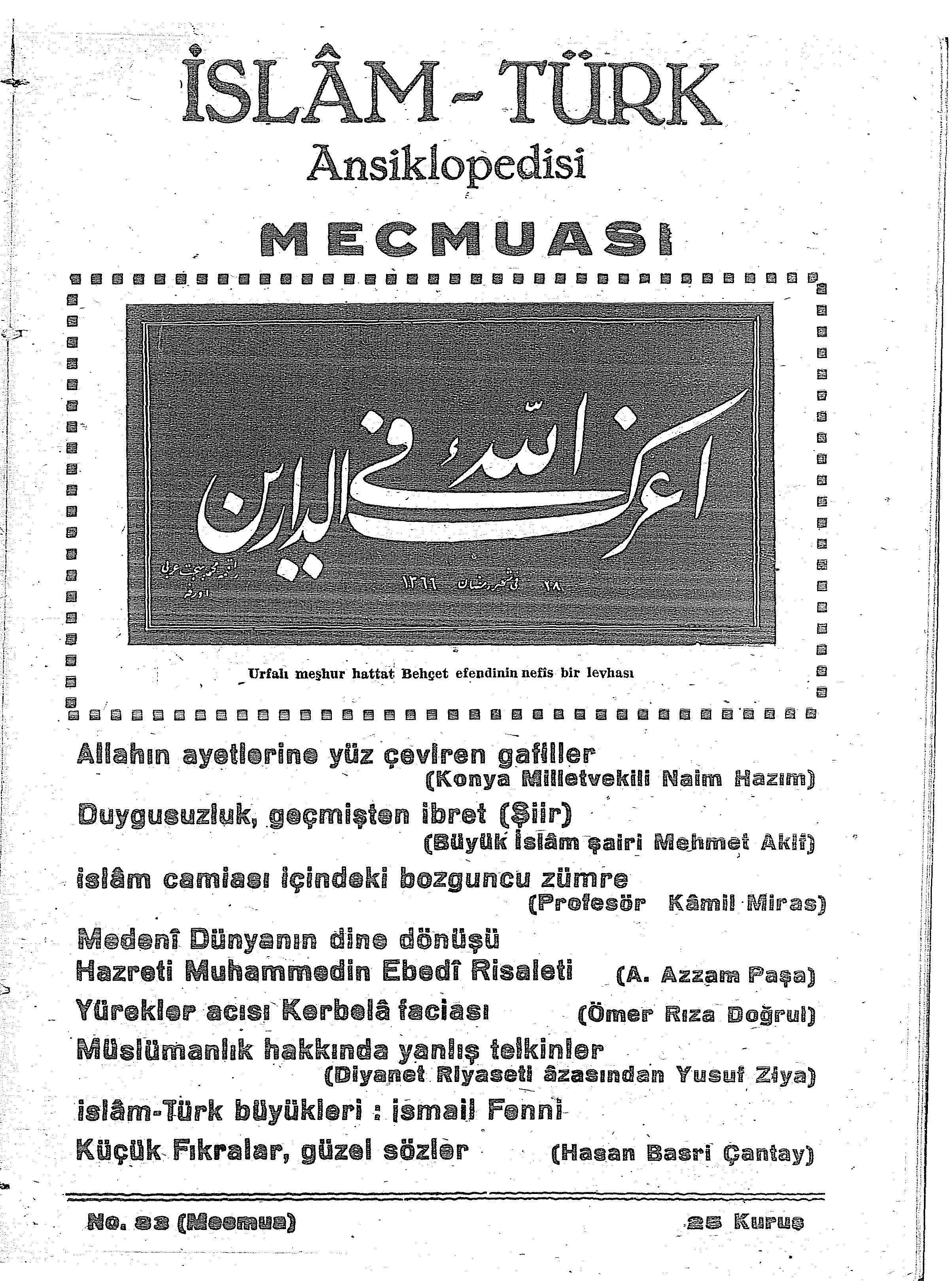 2. Cilt 83. Sayı Kapağı