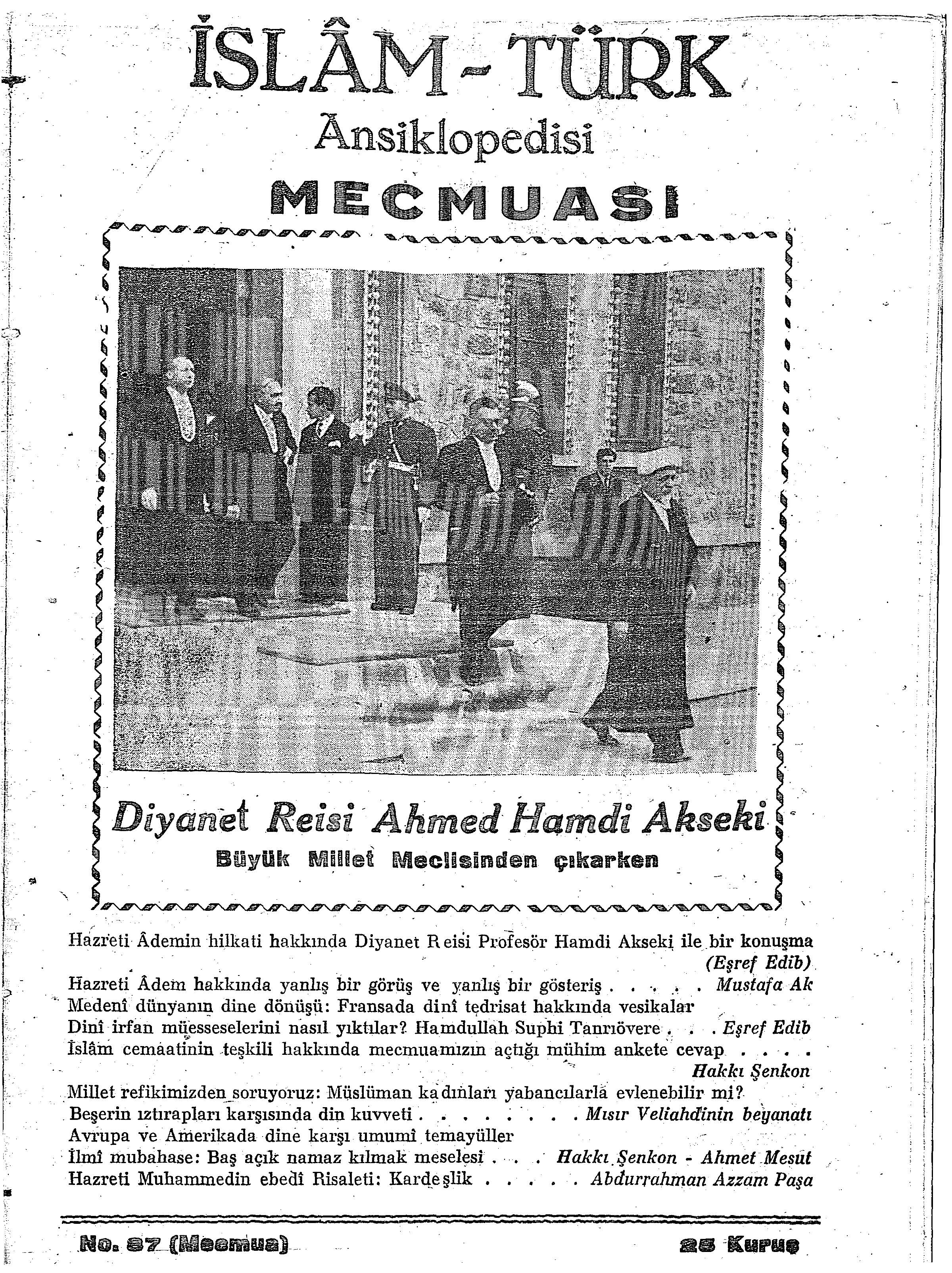 2. Cilt 87. Sayı Kapağı