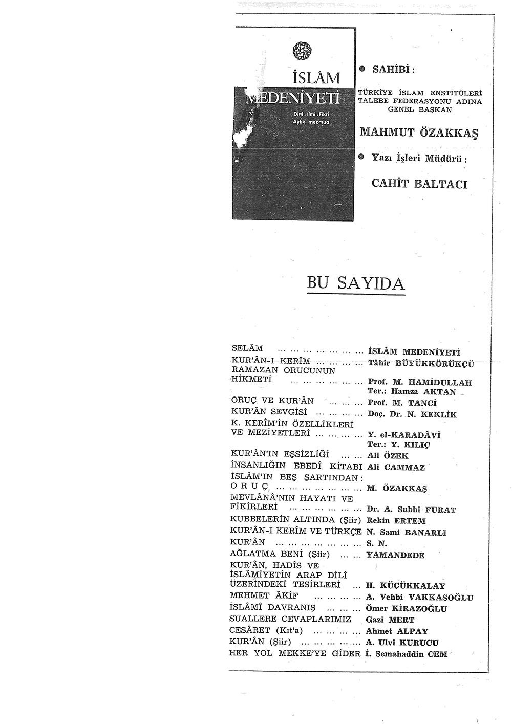 1. Cilt 5. Sayı Kapağı