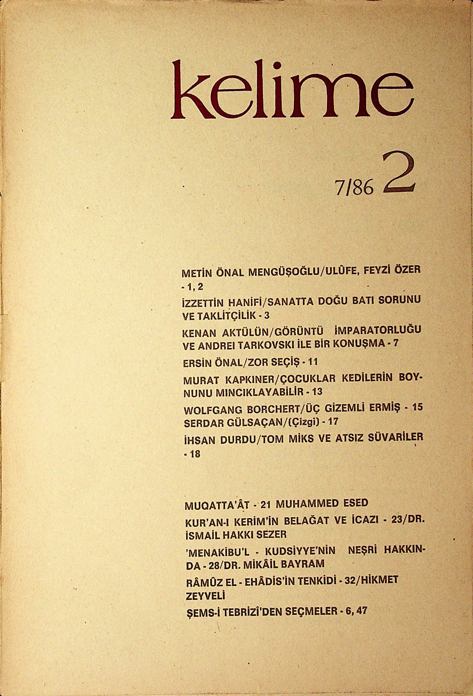 2. Sayı Kapağı