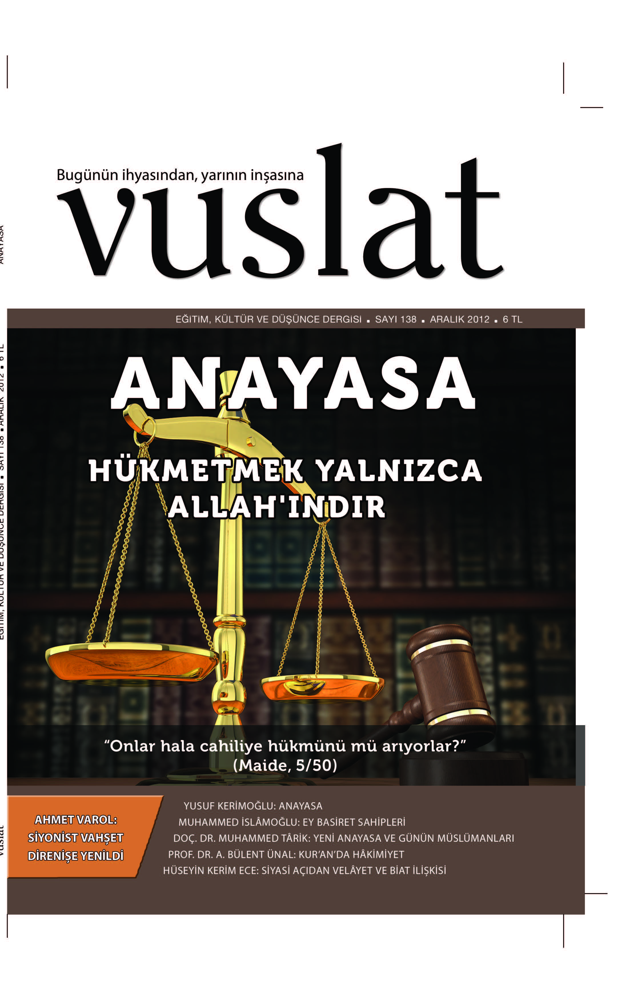 138. Sayı Kapağı