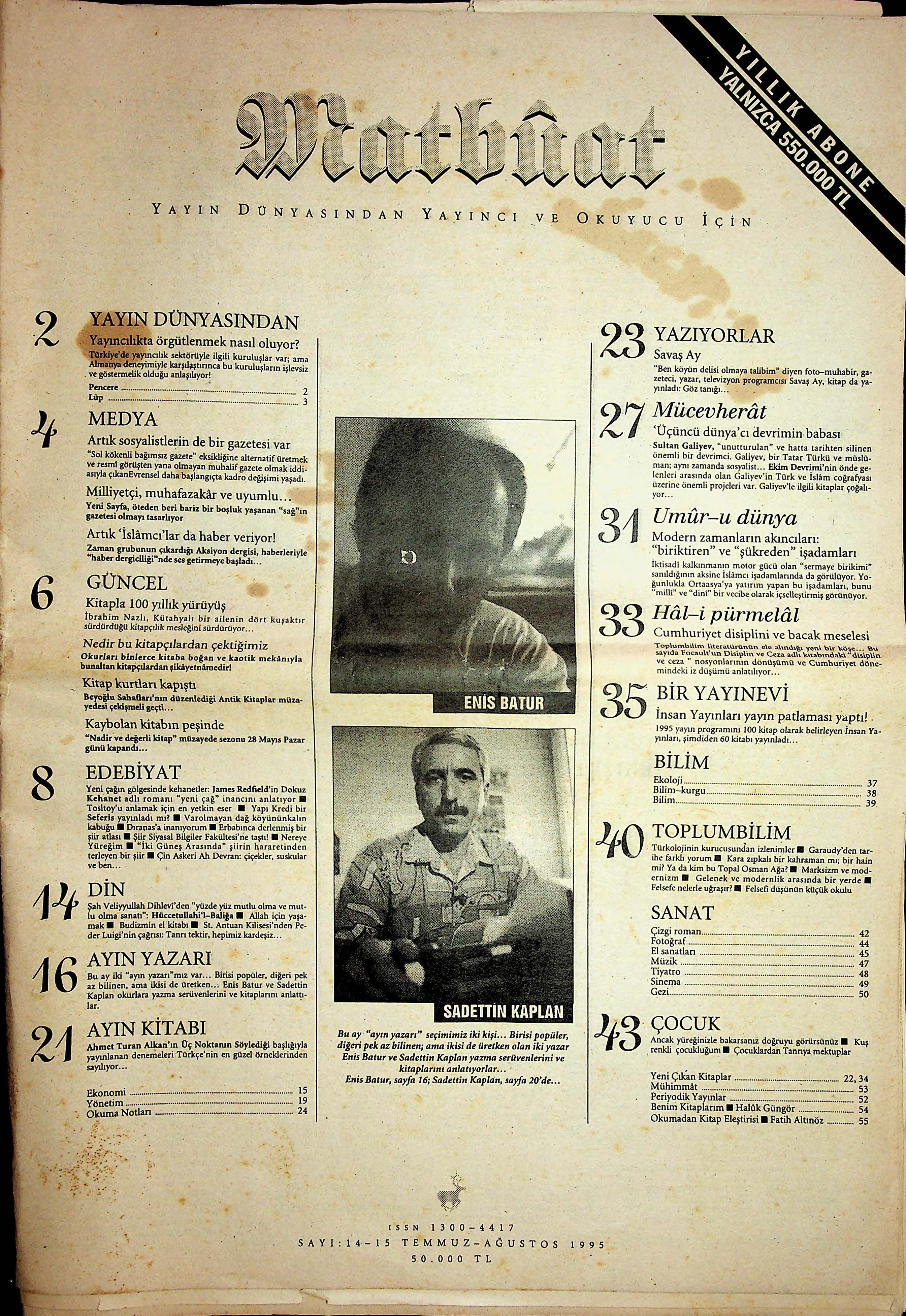 14-15. Sayı Kapağı