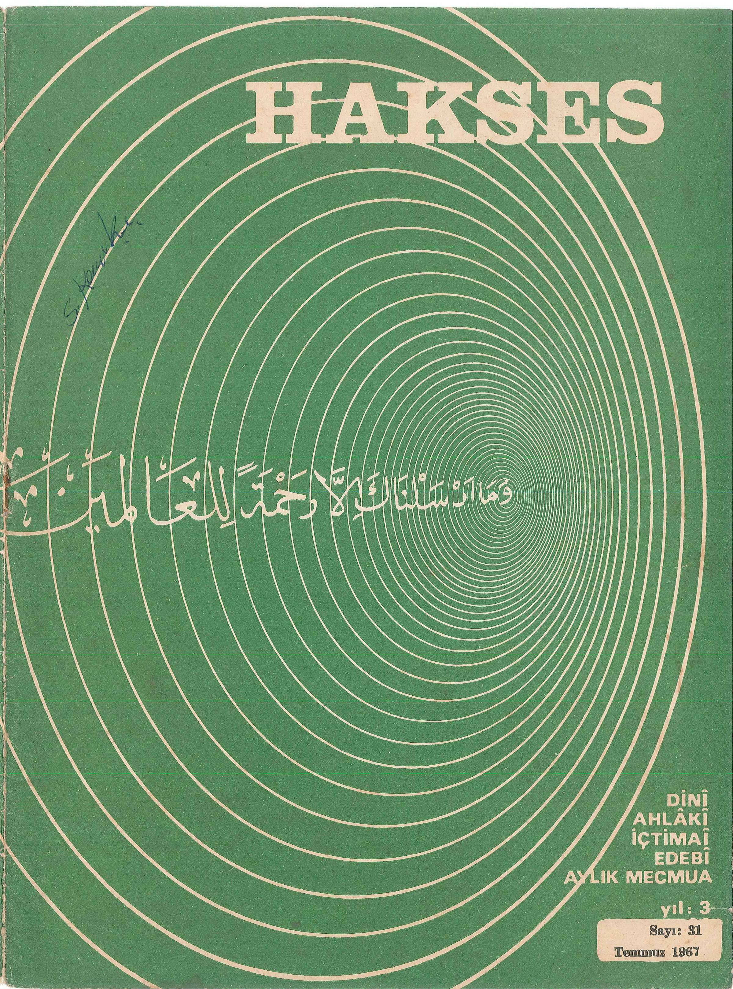 31. Sayı Kapağı