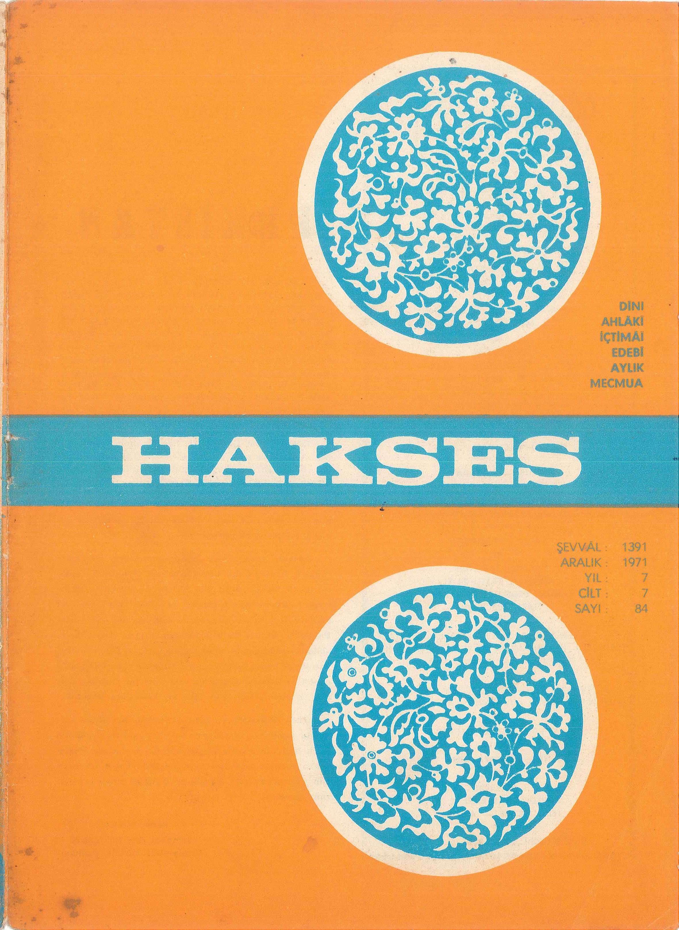 84. Sayı Kapağı