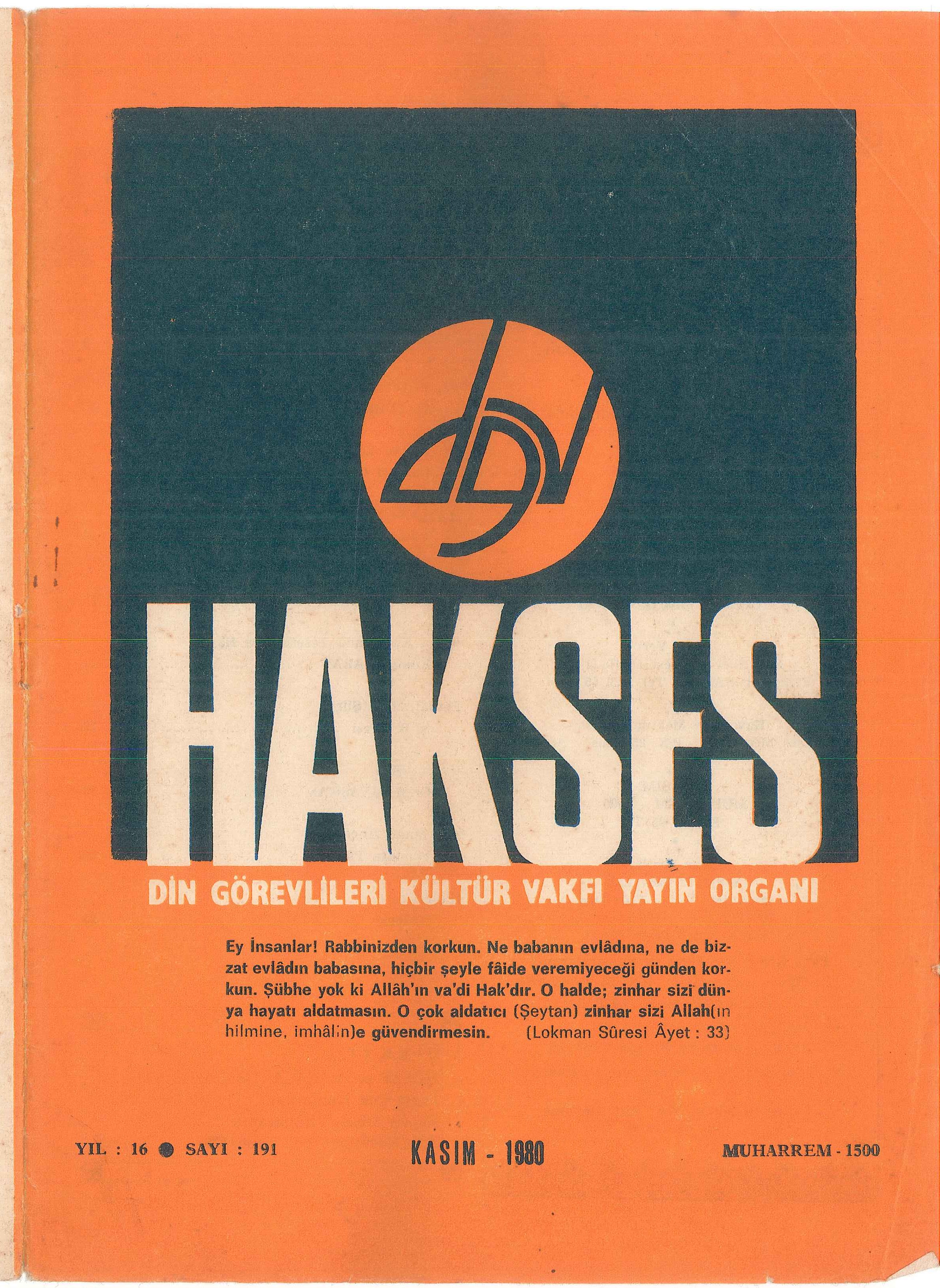 191. Sayı Kapağı
