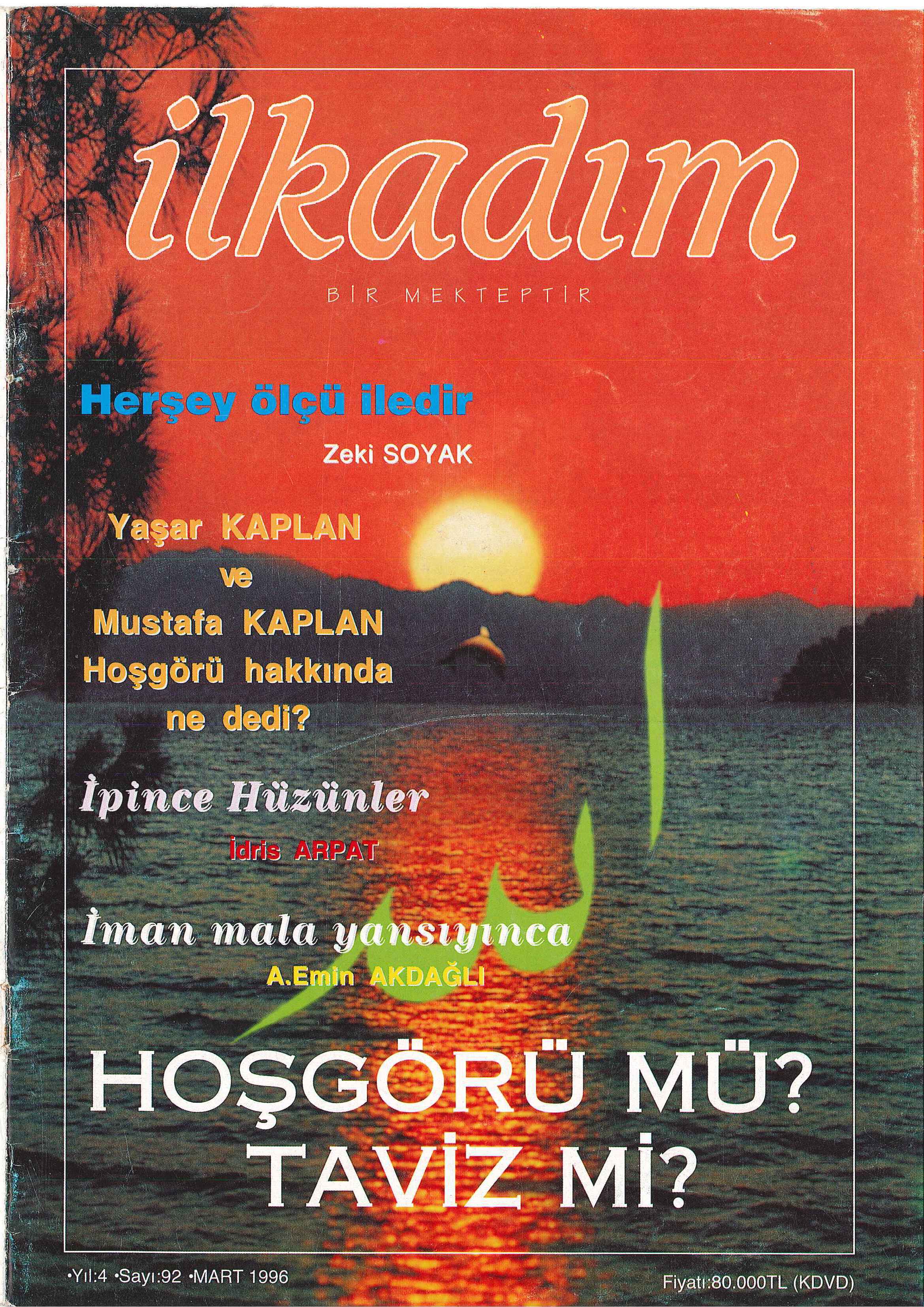 92. Sayı Kapağı