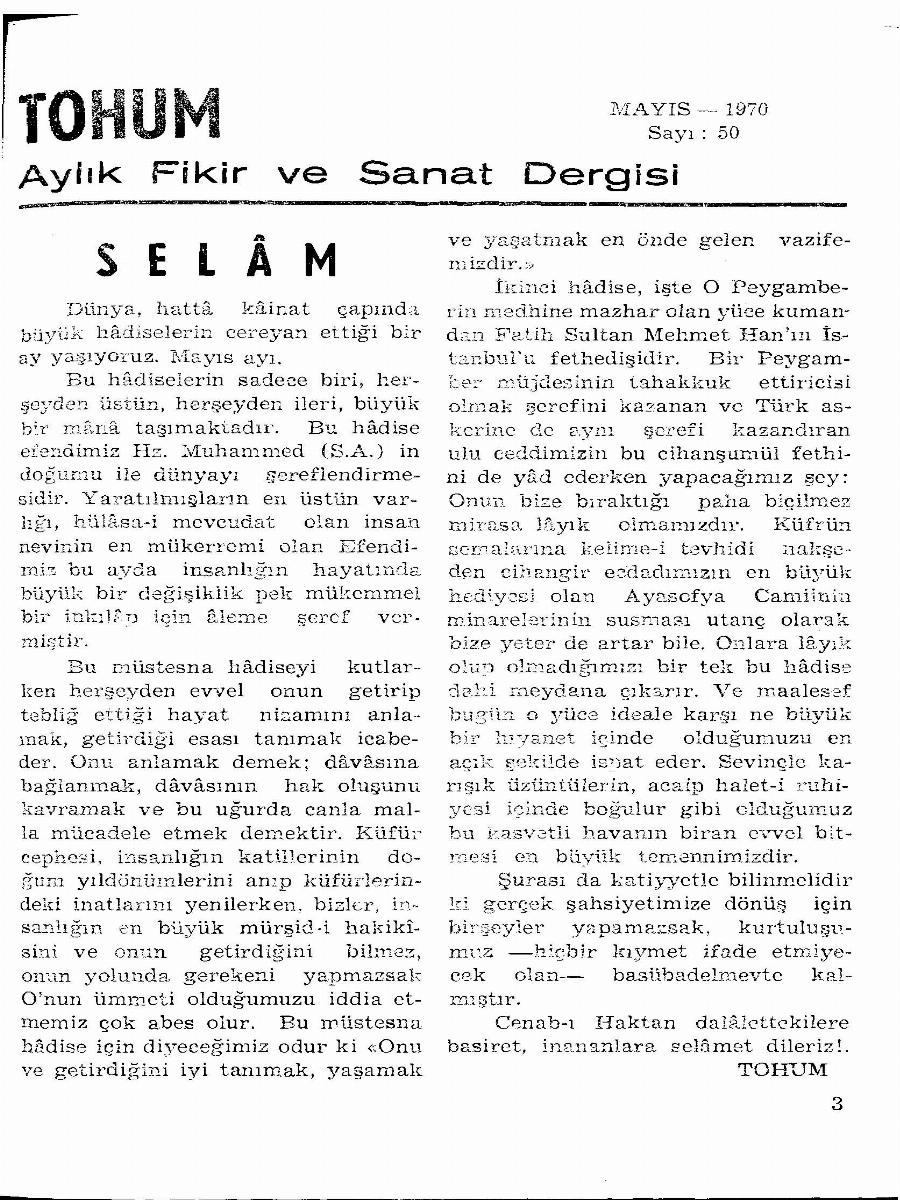 5. Cilt 50. Sayı Kapağı