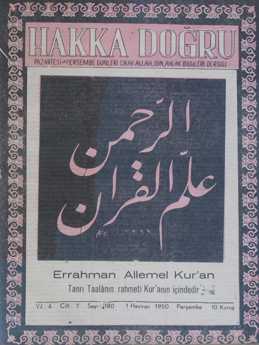 7. Cilt 180. Sayı Kapağı